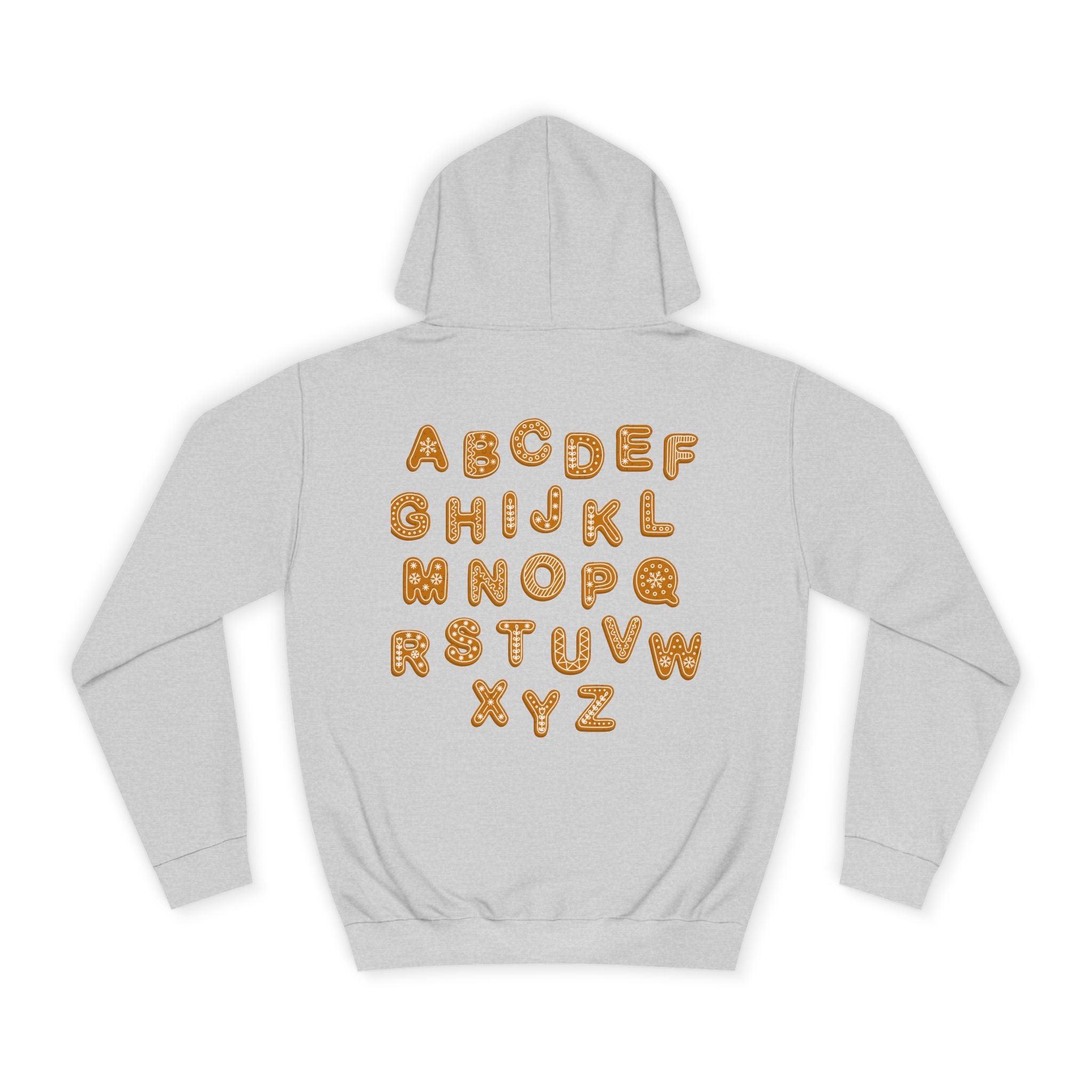 Cookie Alphabet Hoodie | Letters A to Z Cookie Font Sweatshirt