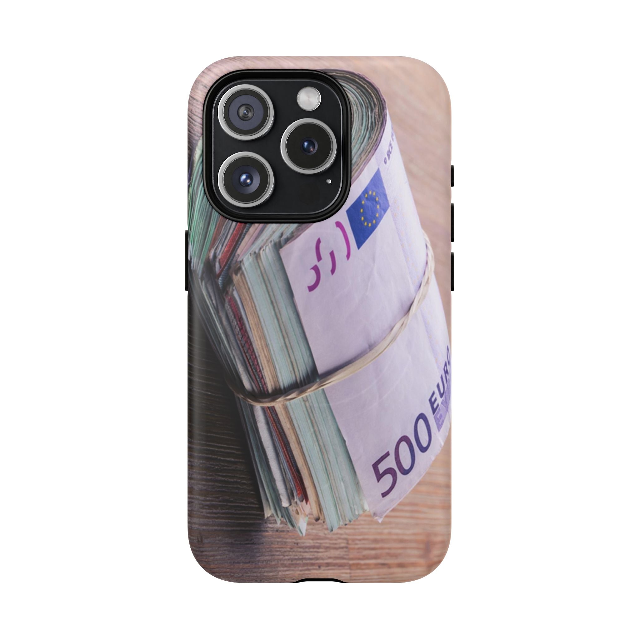 Coque de téléphone liasses de billets en euros | Coque iPhone rouleau de billets, Imprimé argent