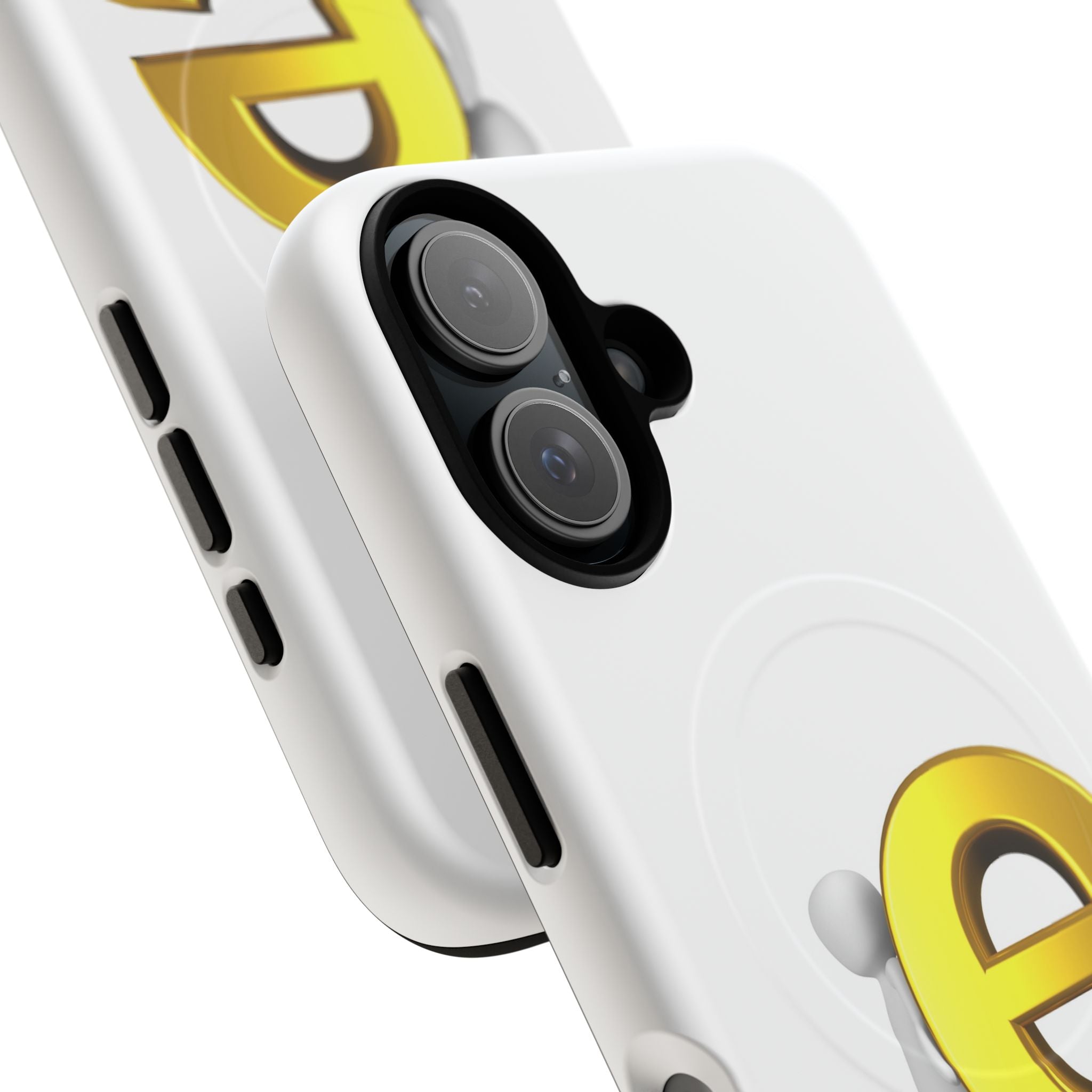 3D Gold Letter E Phone Case | Tough Magnetic Case