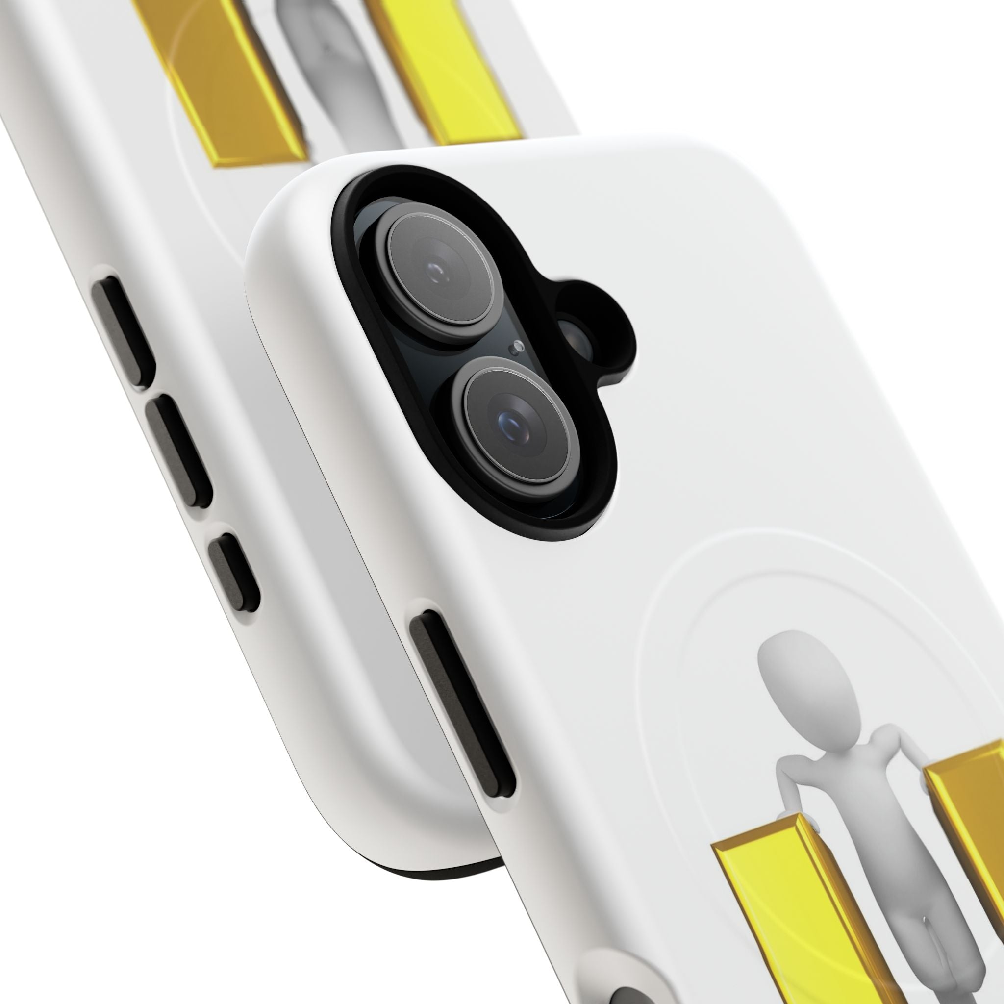 3D Person with Gold Letter U phone case | Tough Magnetic Case