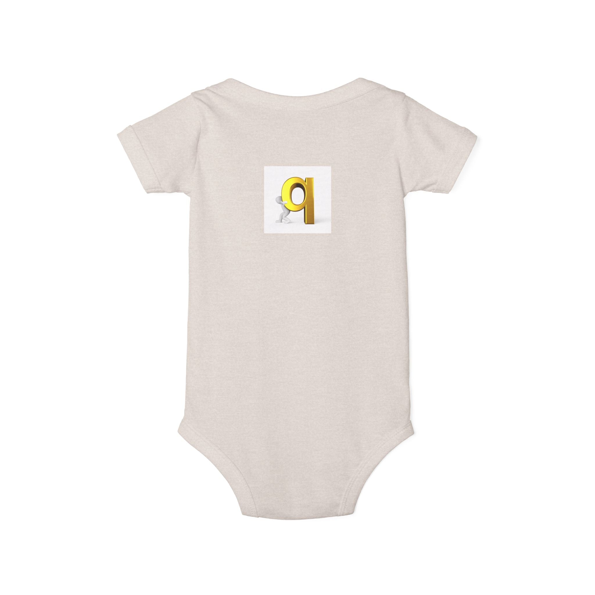 Letter q Illustration Onesie | Minimal Baby Bodysuit