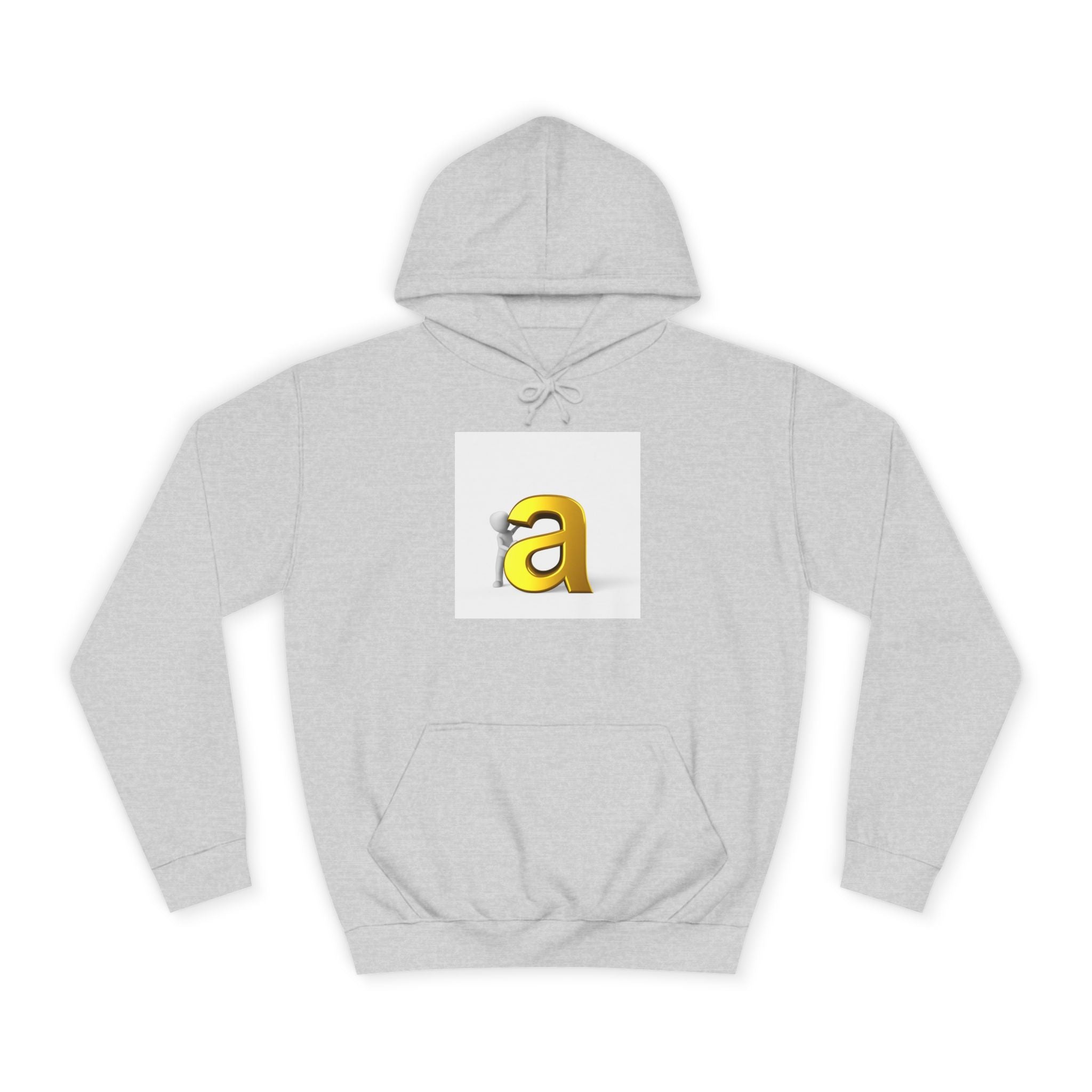 Sweat à capuche Gold 3D Lettre A | Sweat Monogramme Initiale