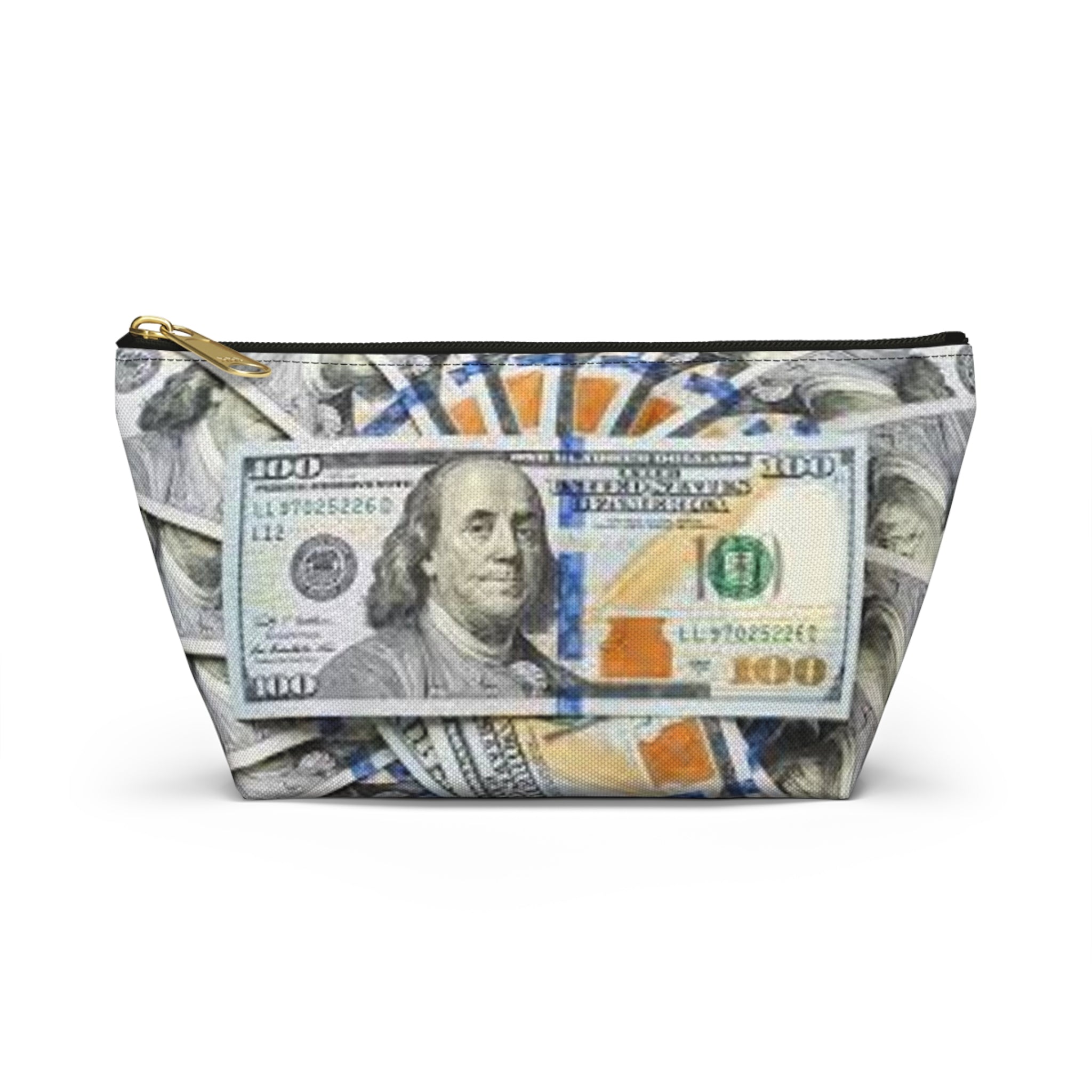 Hundred Dollar Bills Accessory Pouch | Money Print Makeup Bag
