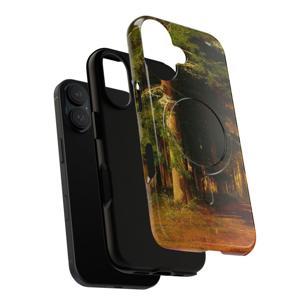 Autumn Forest Path phone case | Magnetic Tough Case, fall landscape art