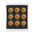 Cryptocurrency Coins Duvet Cover | Bitcoin Ethereum Ripple Litecoin Monero