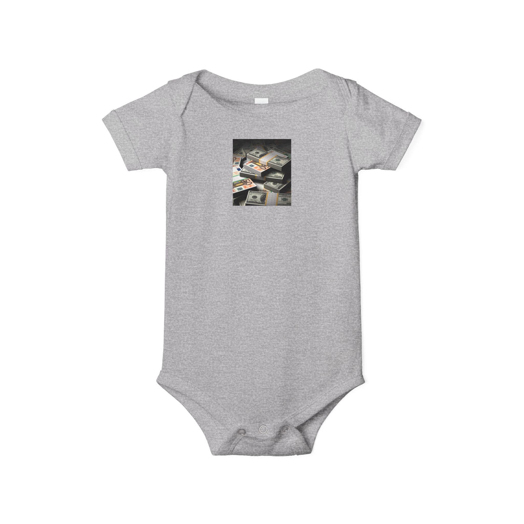 Stack Of Cash Infant Onesie | Baby Bodysuit Photography Print