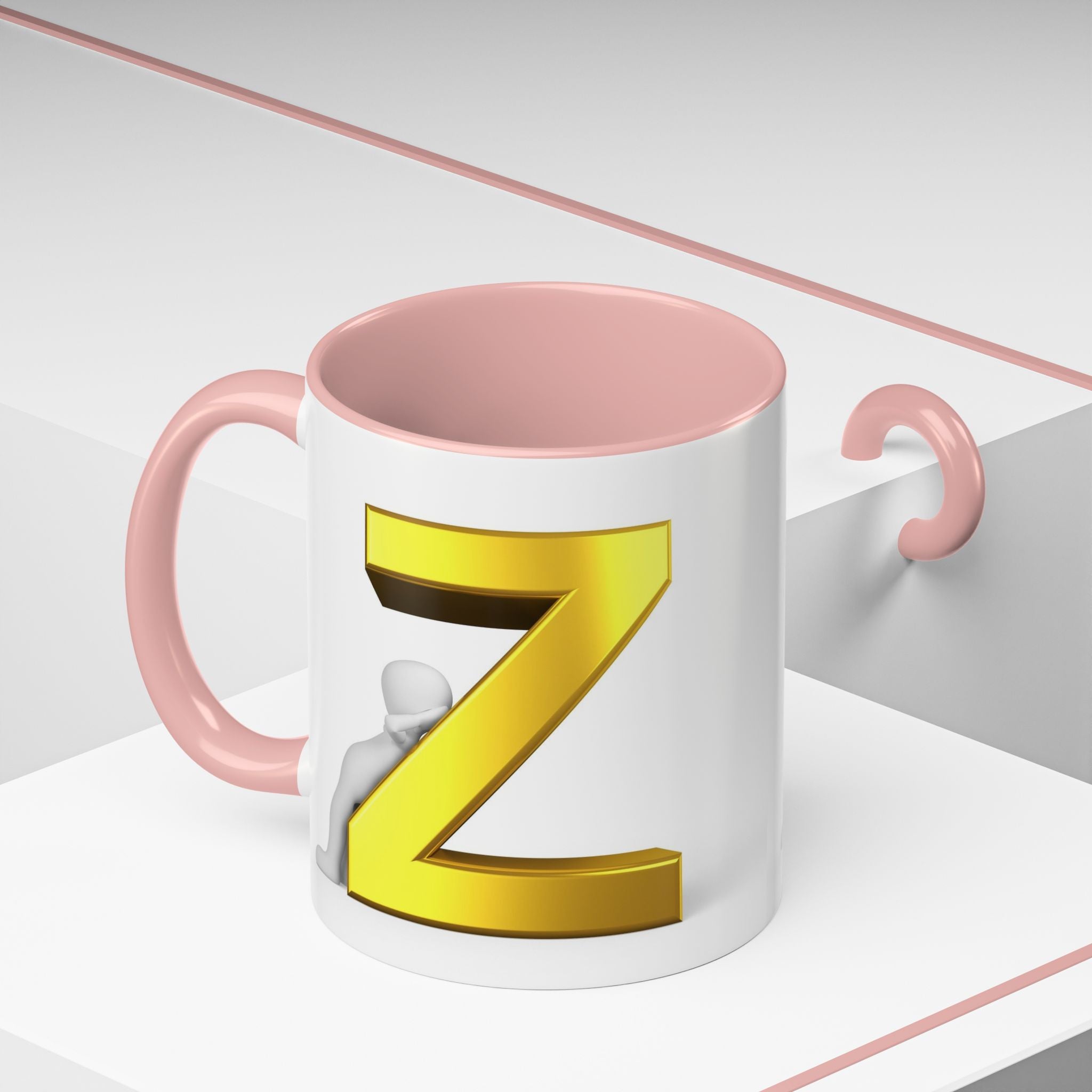 Gold Buchstabe Z Tasse | Akzent Kaffeetasse 11oz 15oz