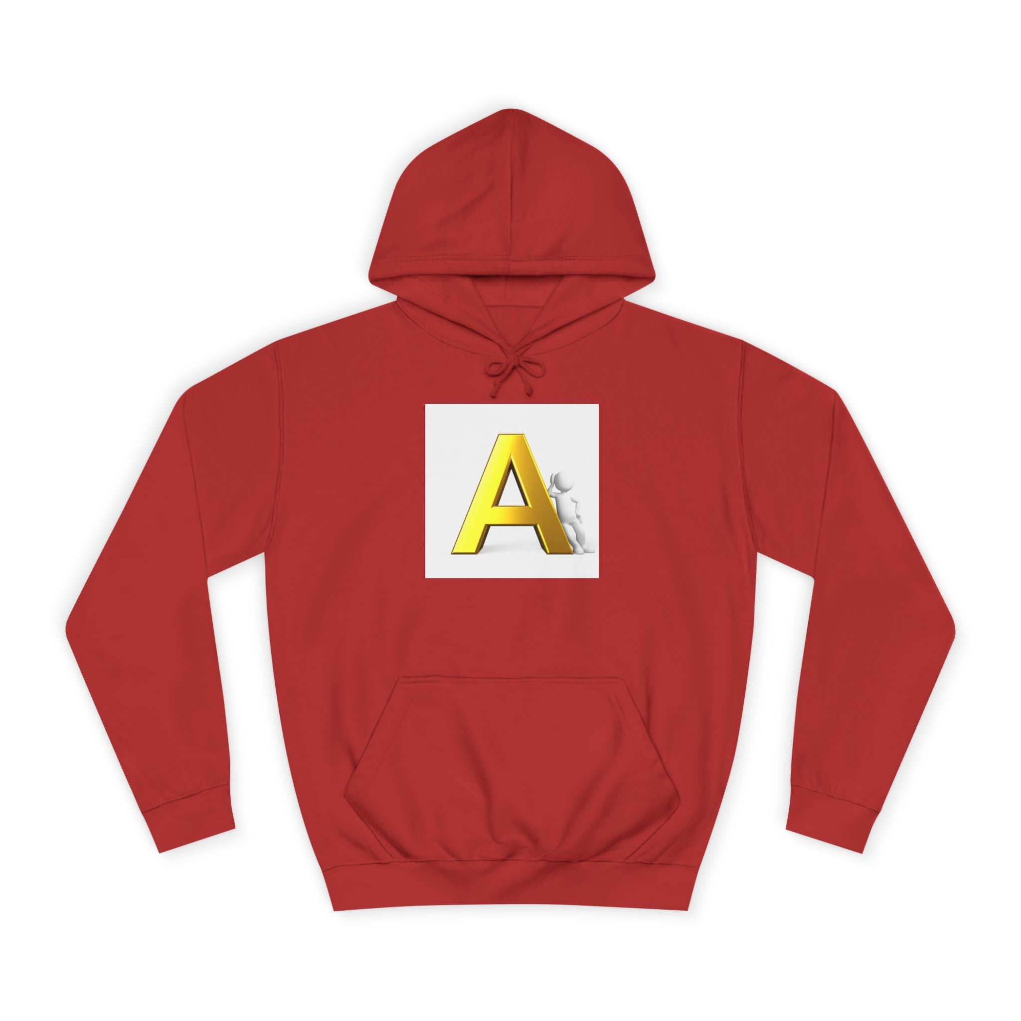 Sweat à capuche lettre A 3D or | Sweat-shirt initiales A monogramme
