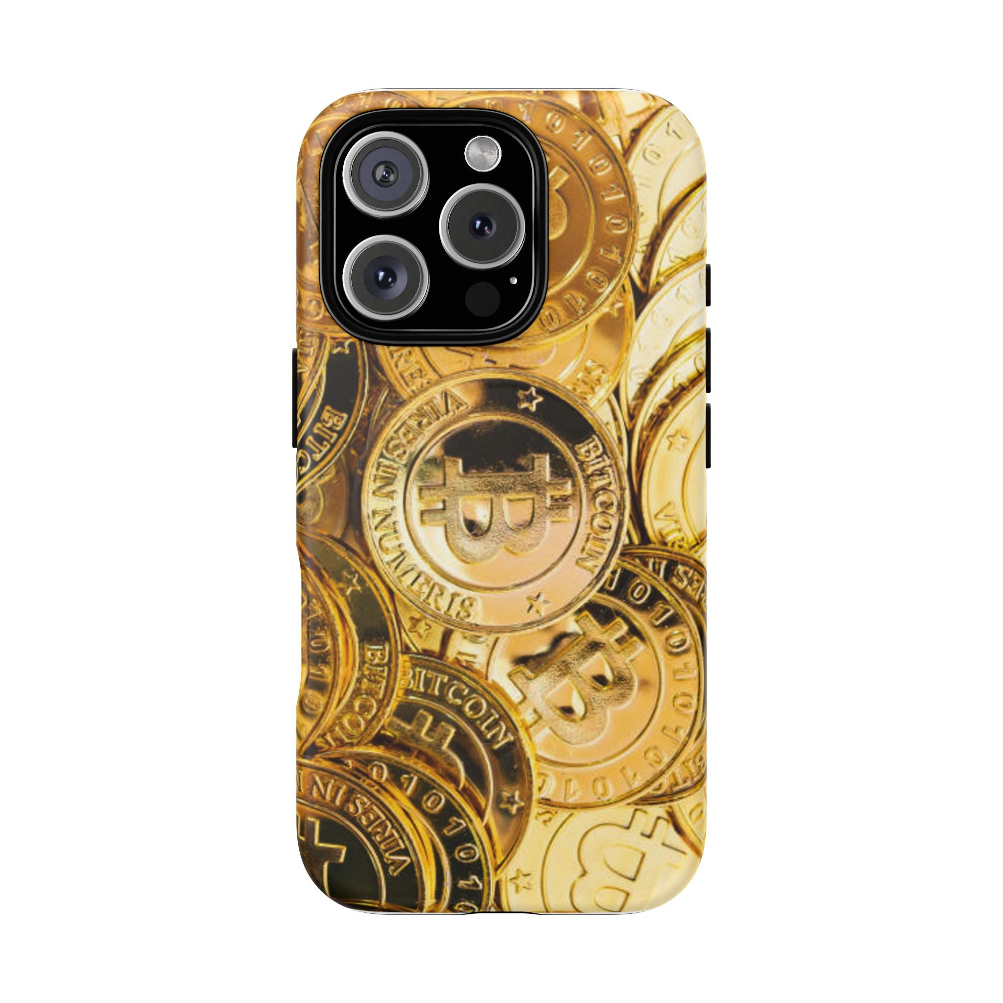 Coque de Téléphone Bitcoin Or | Coque Magnétique Robuste