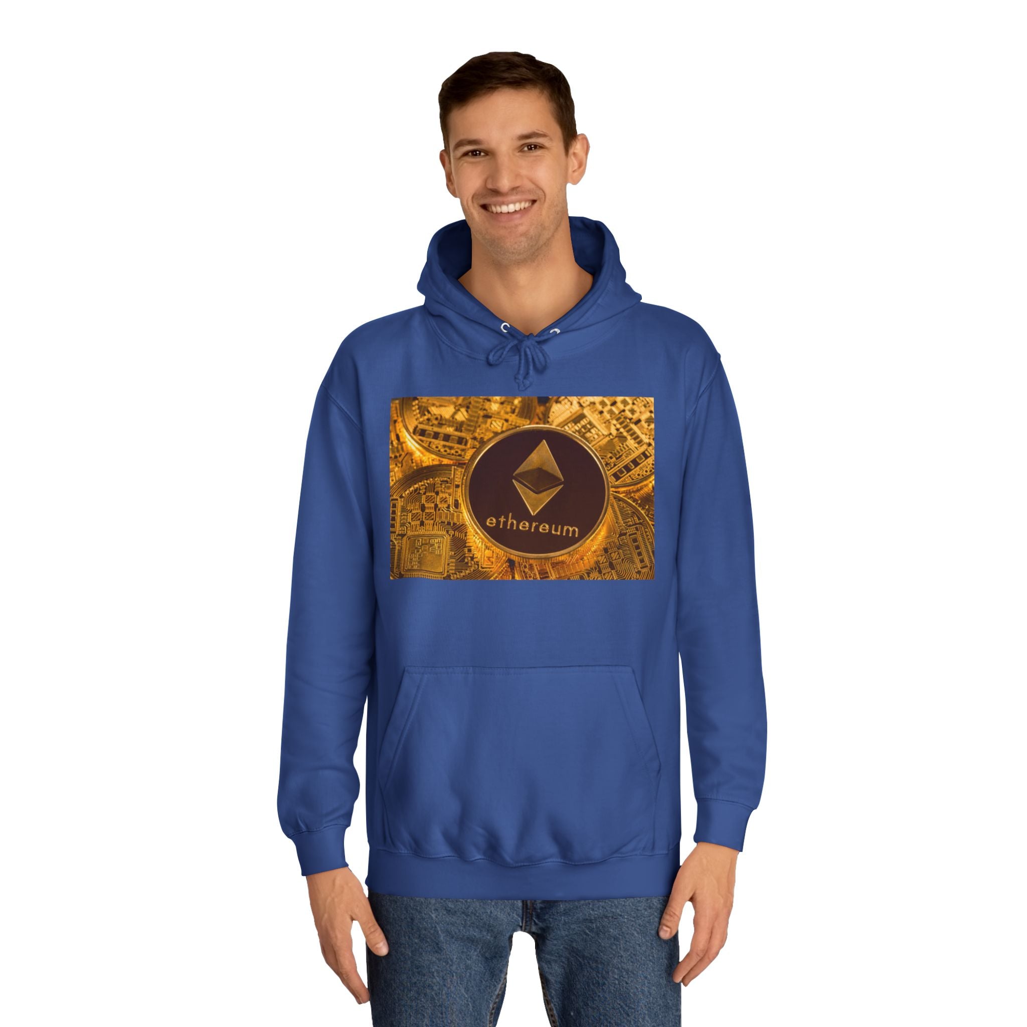 Ethereum Coin Hoodie | Crypto Logo Sweatshirt, Blockchain Design