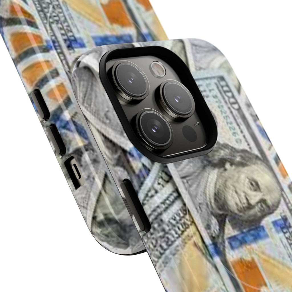 Hundred Dollar Bills Phone Case | Tough Magnetic Case, Money Pattern