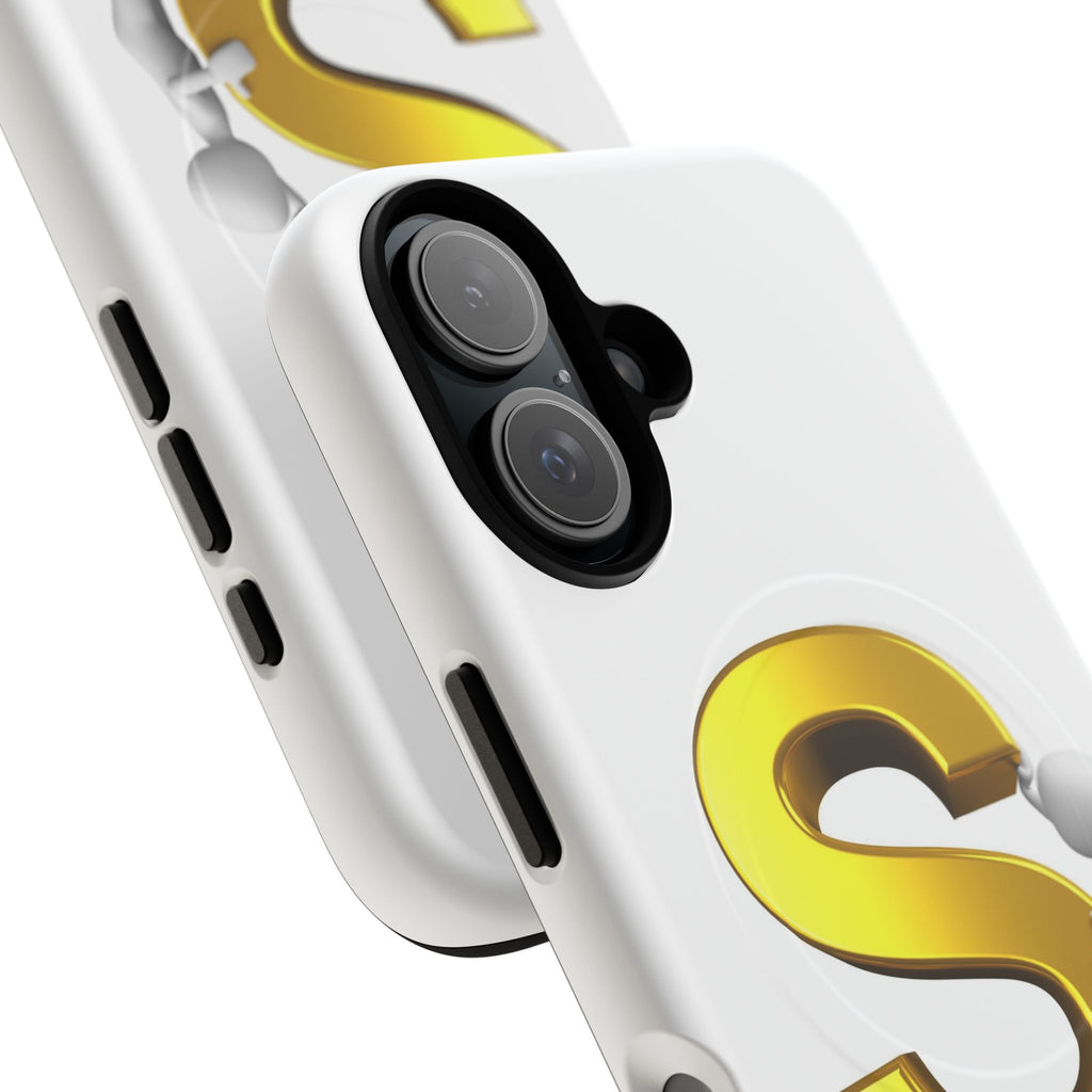 Gold Letter S Monogram Phone Case | Tough Magnetic Case