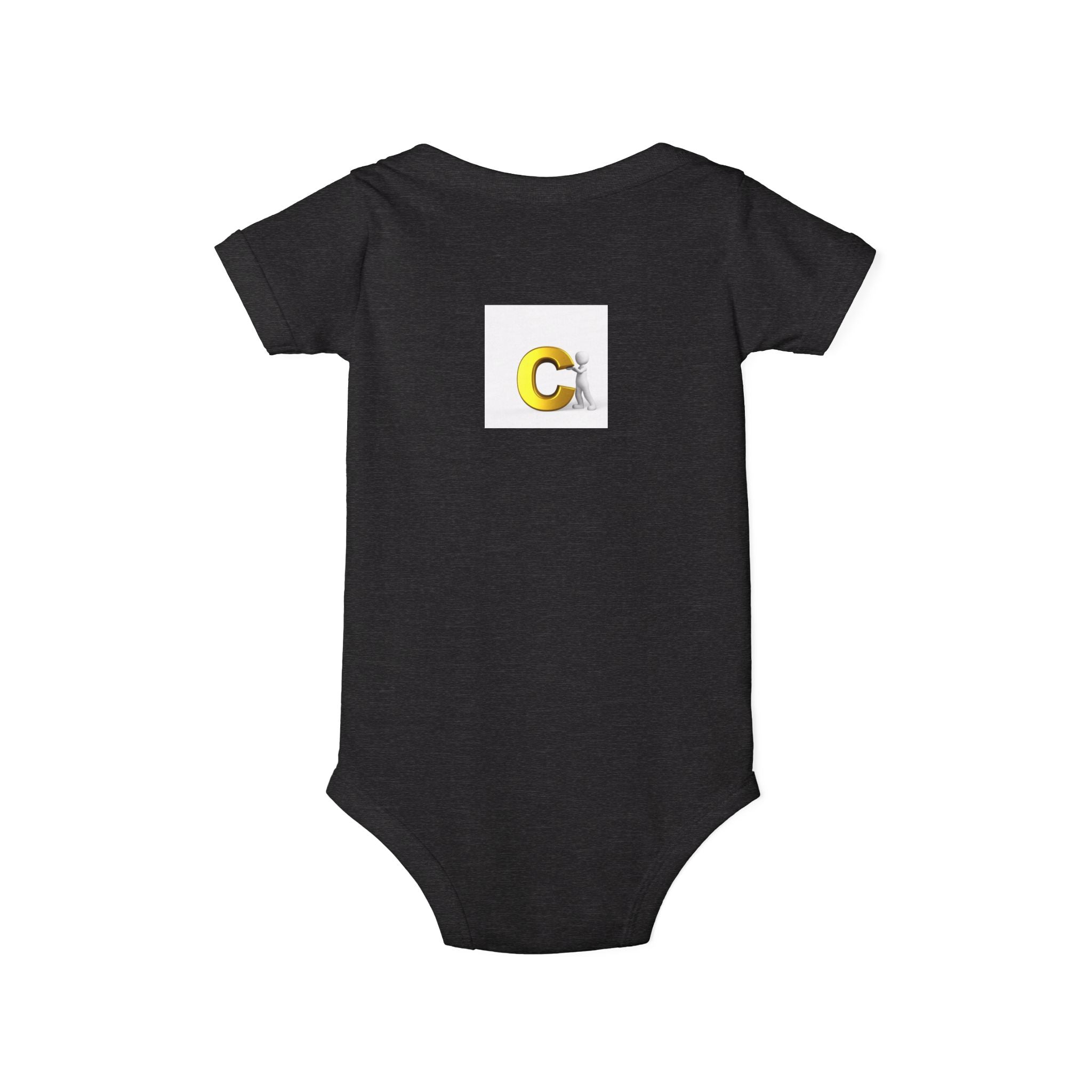 Letter C Chick Infant Onesie | Baby Monogram Initial Bodysuit