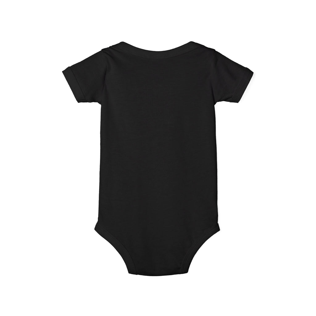 Minimal Dotted Alphabet Infant Onesie | Plain Baby Bodysuit