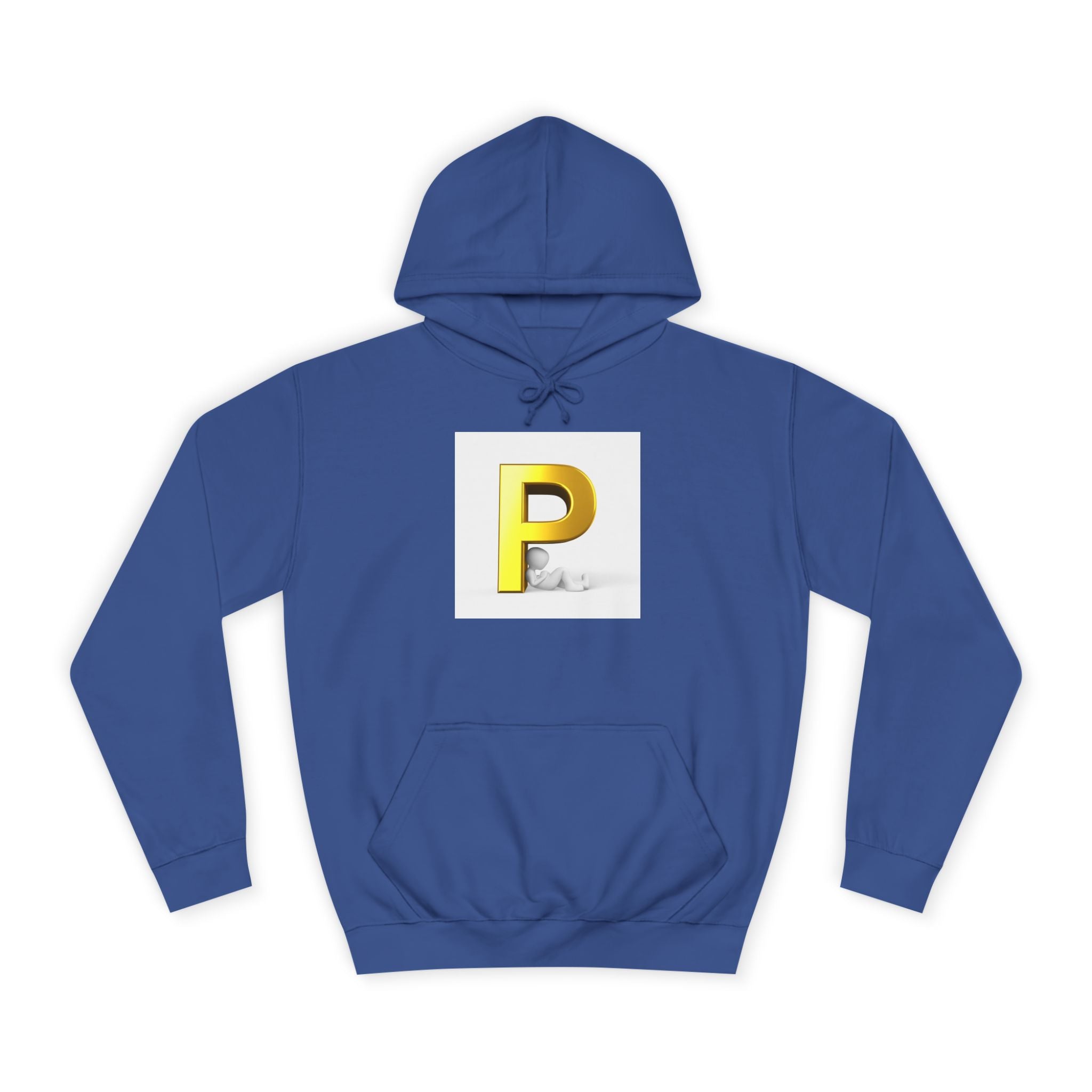 Gold Letter P hoodie | Monogram Initial Pullover