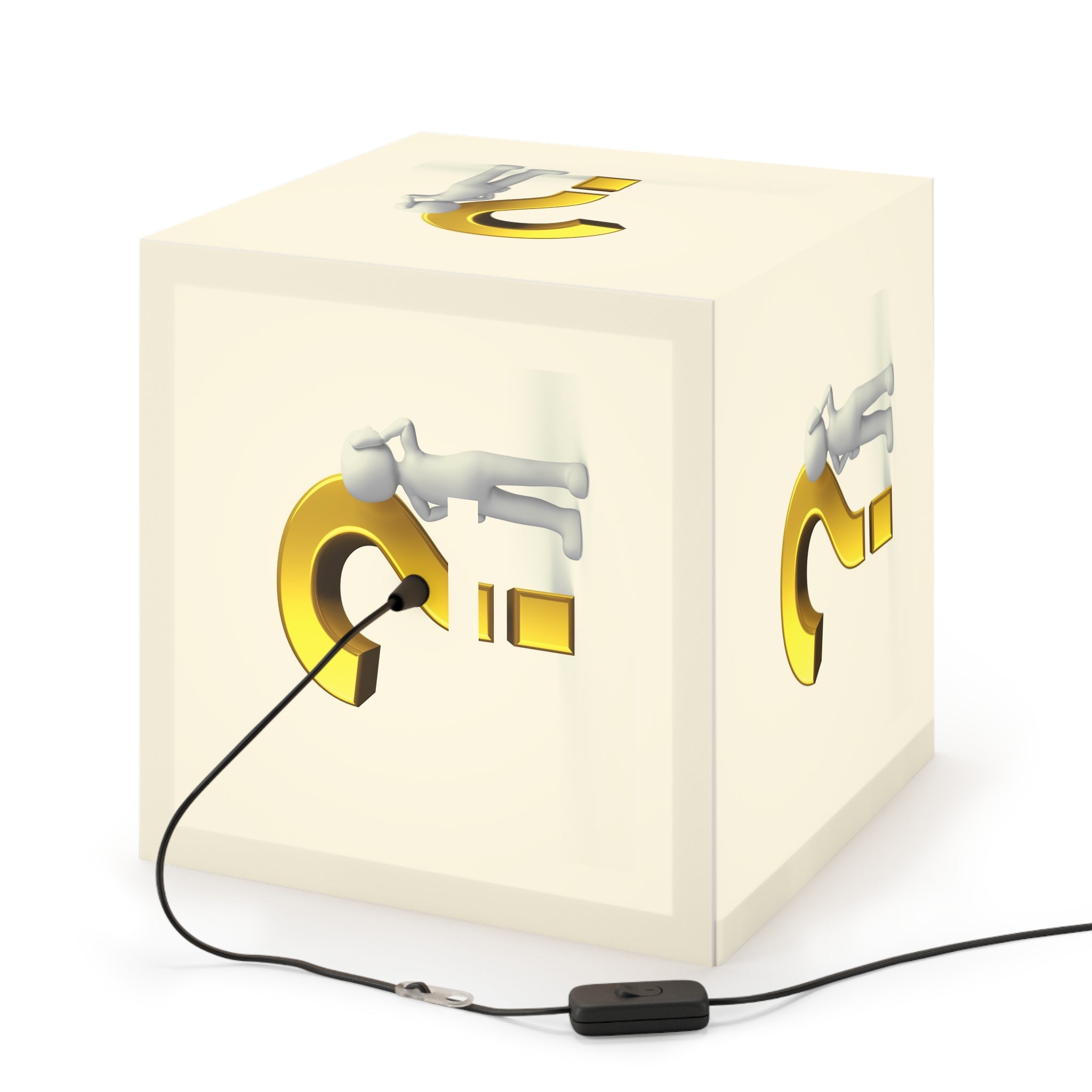 Question Mark Cube Lamp | Mystery Symbol Light Cube
