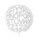 Dotted Alphabet and Numbers Balloon Round 11"