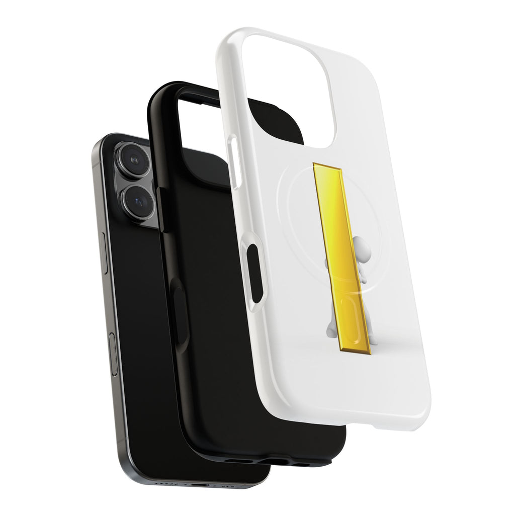Yellow Gold Letter i 3D Figure phone case | Tough Magnetic Case