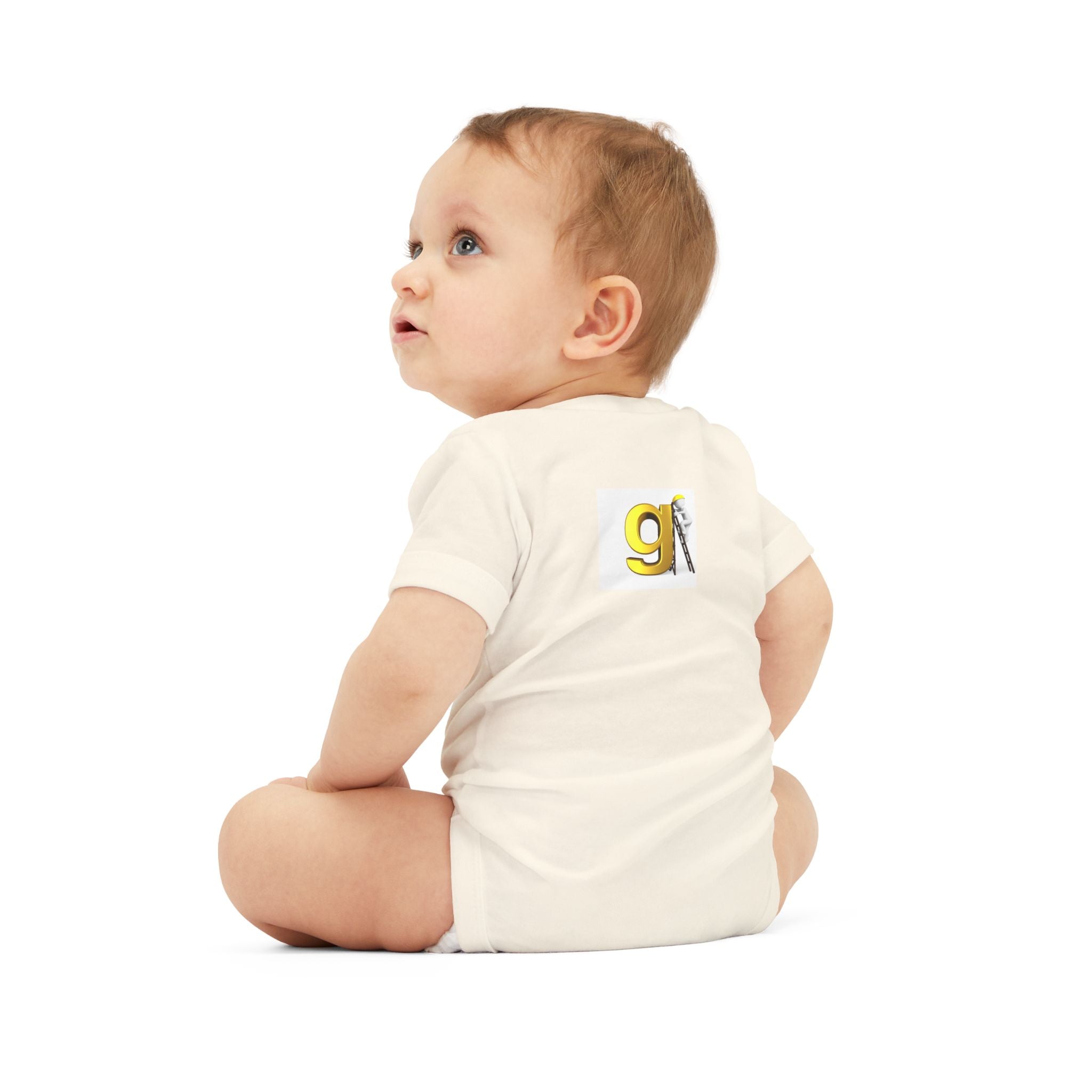 Yellow Letter G with worker Onesie | Baby Bodysuit, Alphabet Initial