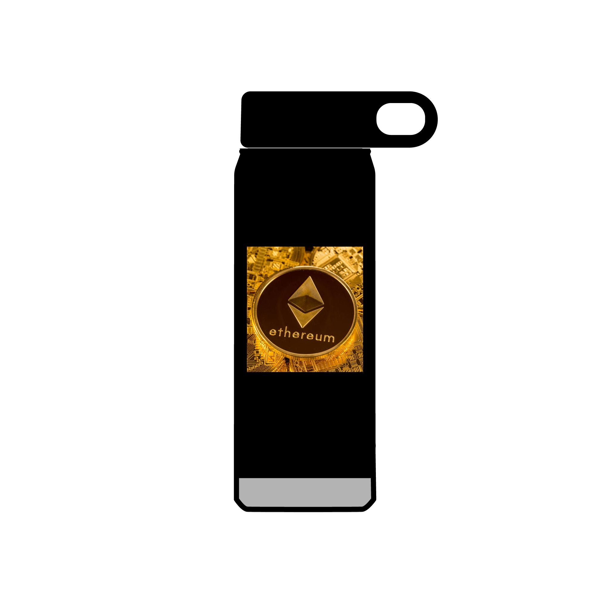 Ethereum Coin Graphic Water Bottle | 20oz Crypto Logo Stainless