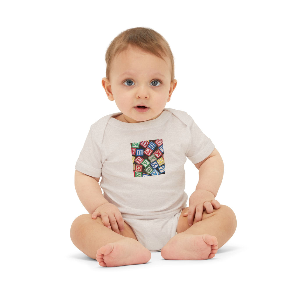 Colorful Alphabet Blocks Infant One Piece | Baby Bodysuit