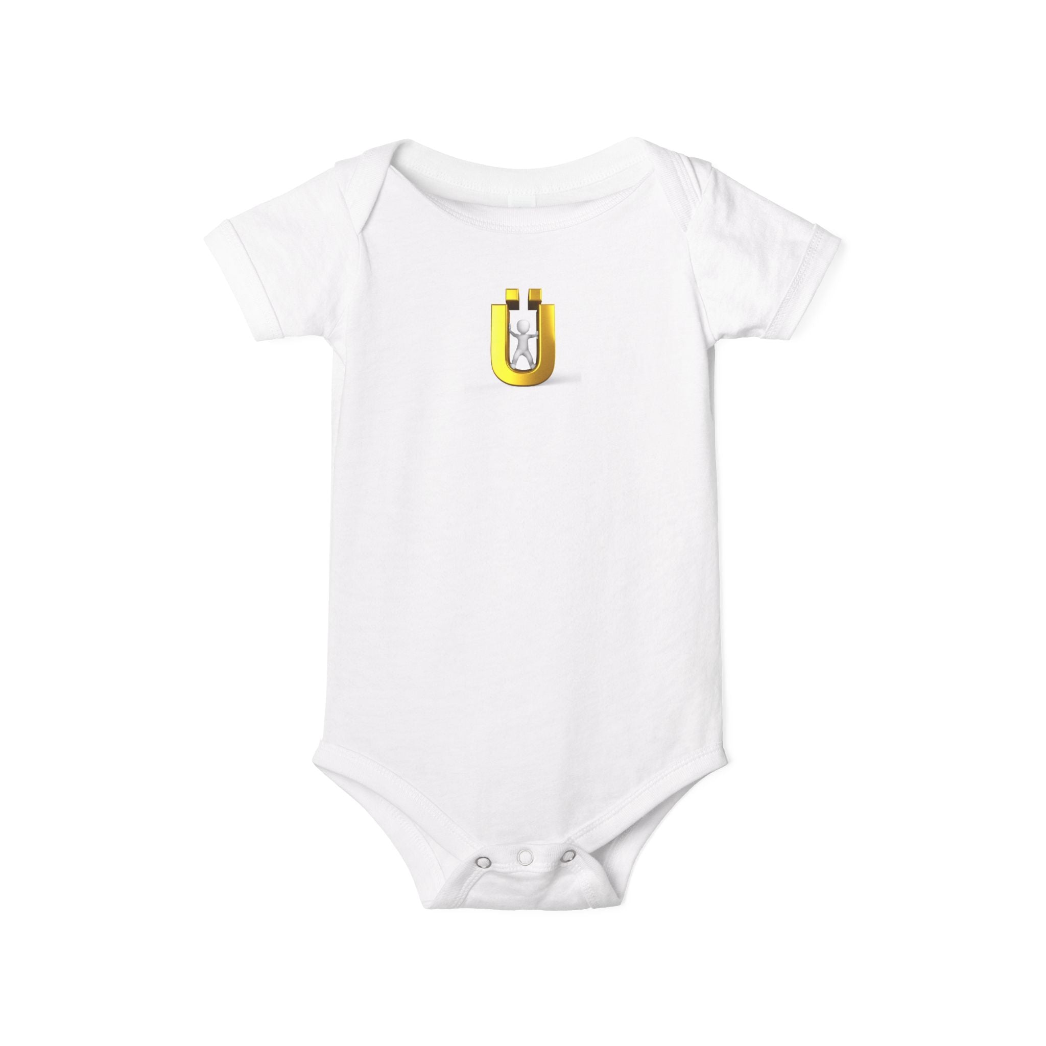 Body pour bébé lettre dorée Ü | Motif de body pour nourrisson