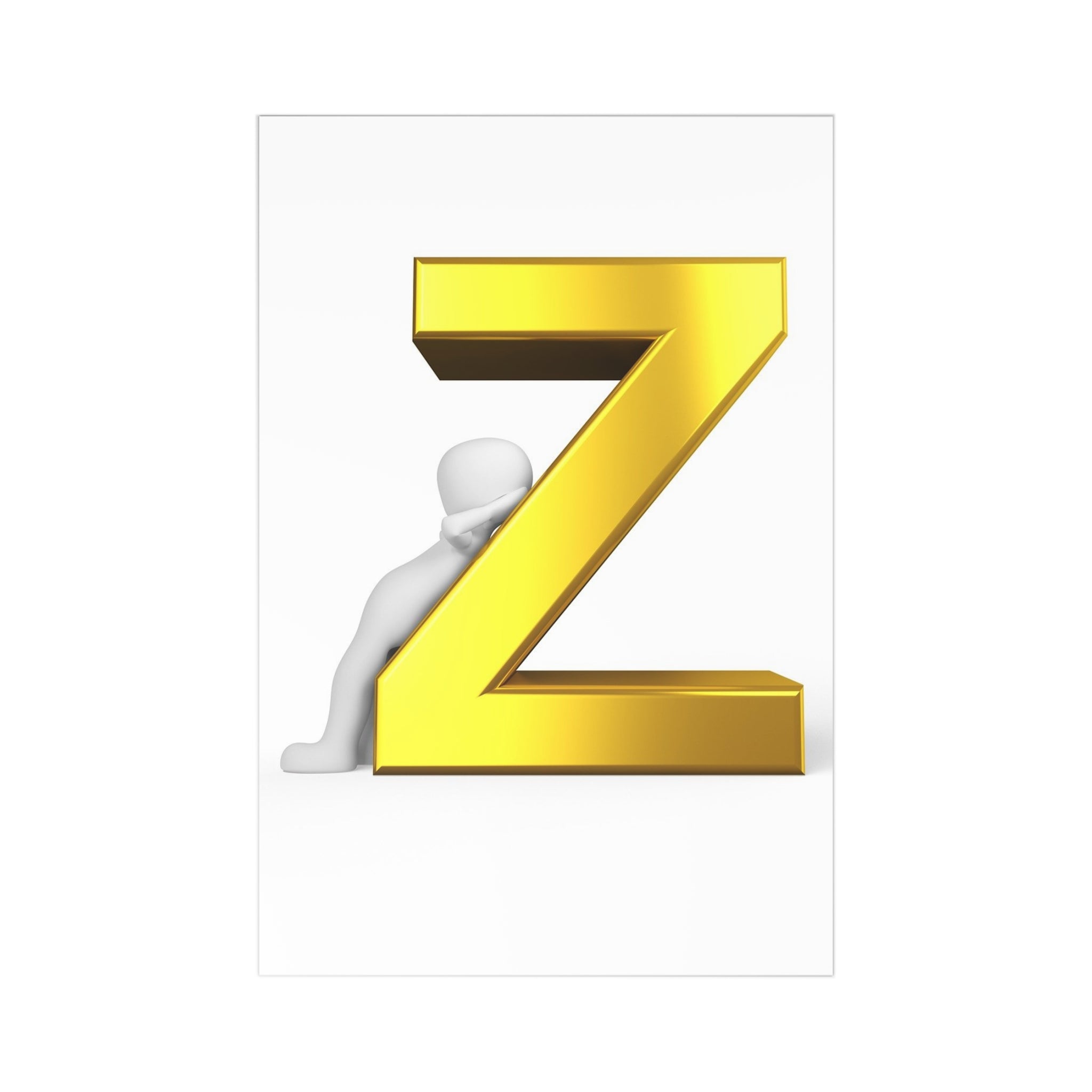 Letter Z Postcards (7 pcs)