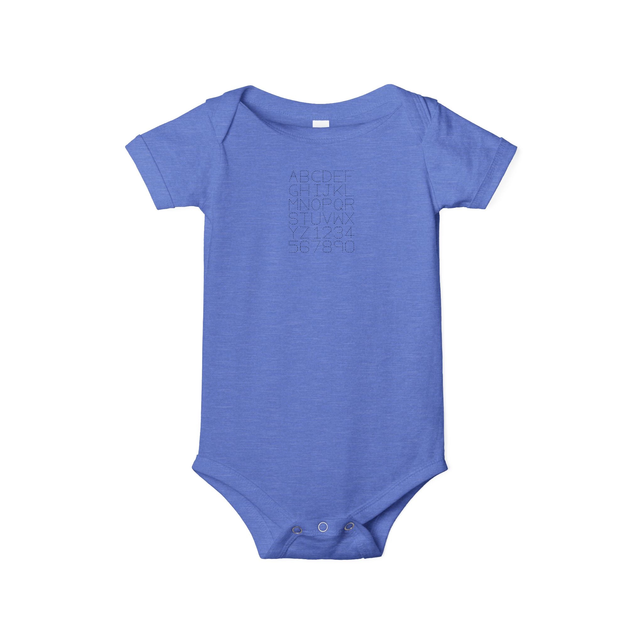 Body bébé imprimé alphabet à pois | Body bébé uni