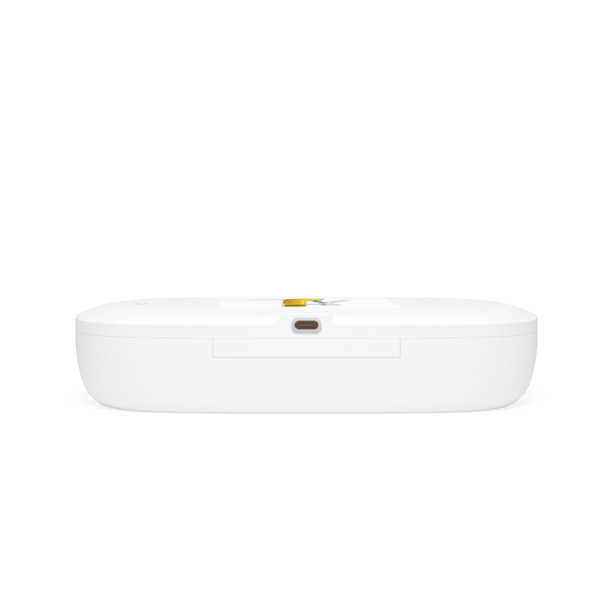 Yellow Letter J Icon UV Phone Sanitizer and Wireless Charging Pad | Logo Charging Station