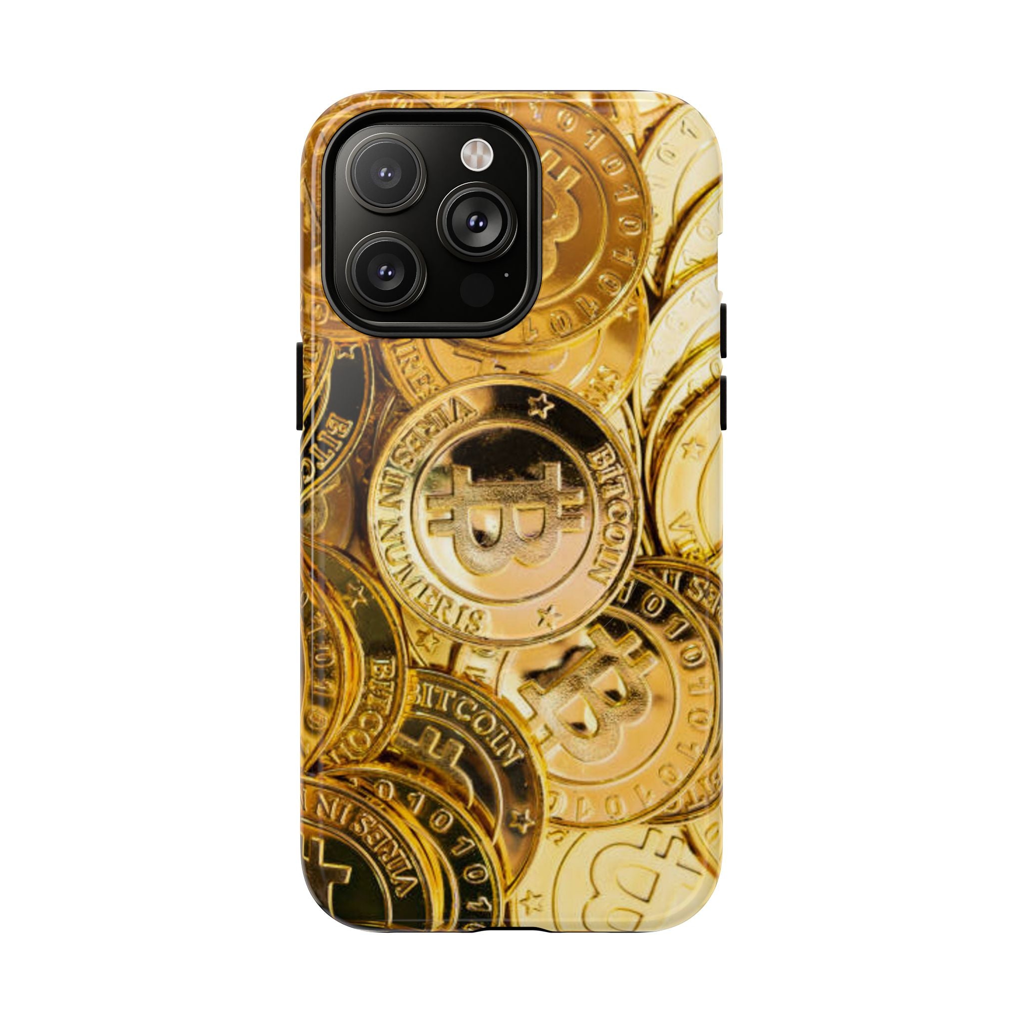 Coque de Téléphone Bitcoin Or | Coque Magnétique Robuste