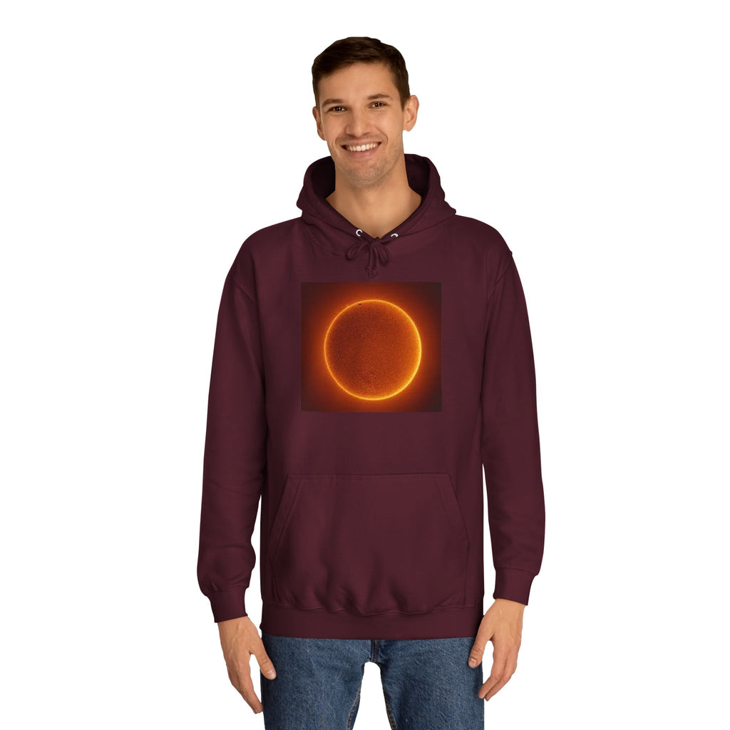 Fiery Solar Ring Hoodie | Sun Eclipse Graphic, Space Astronomy Sweatshirt