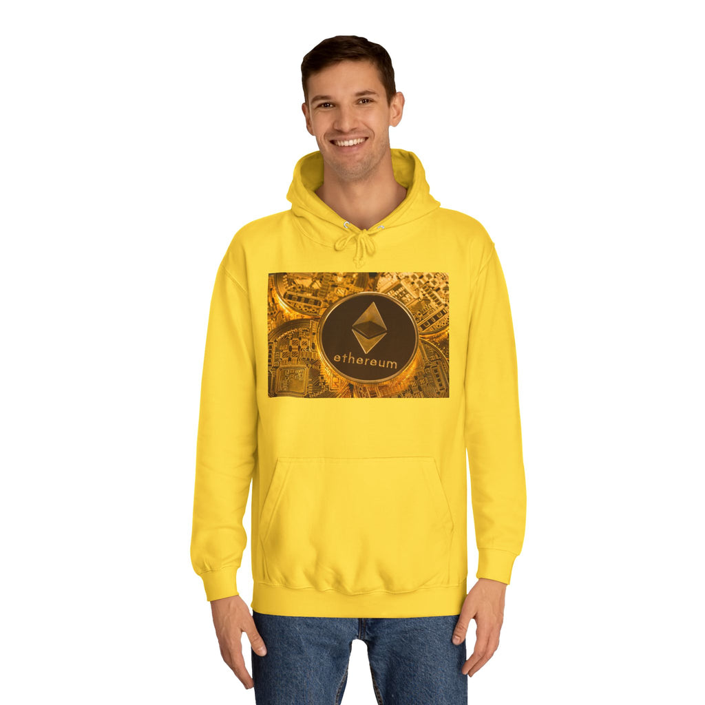 Ethereum Coin Hoodie | Crypto Logo Sweatshirt, Blockchain Design