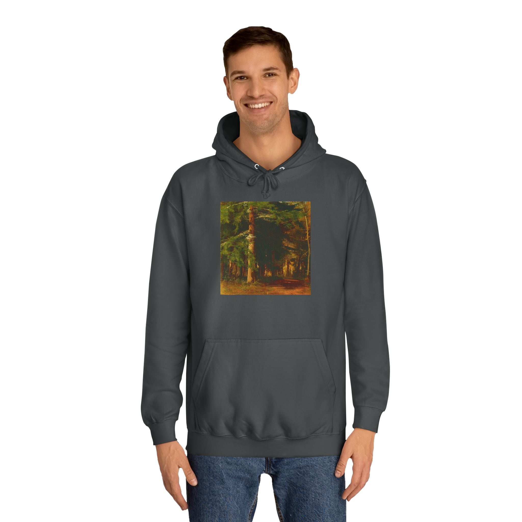 Forest Painting Hoodie | Vintage Woodland Trees Sweatshirt