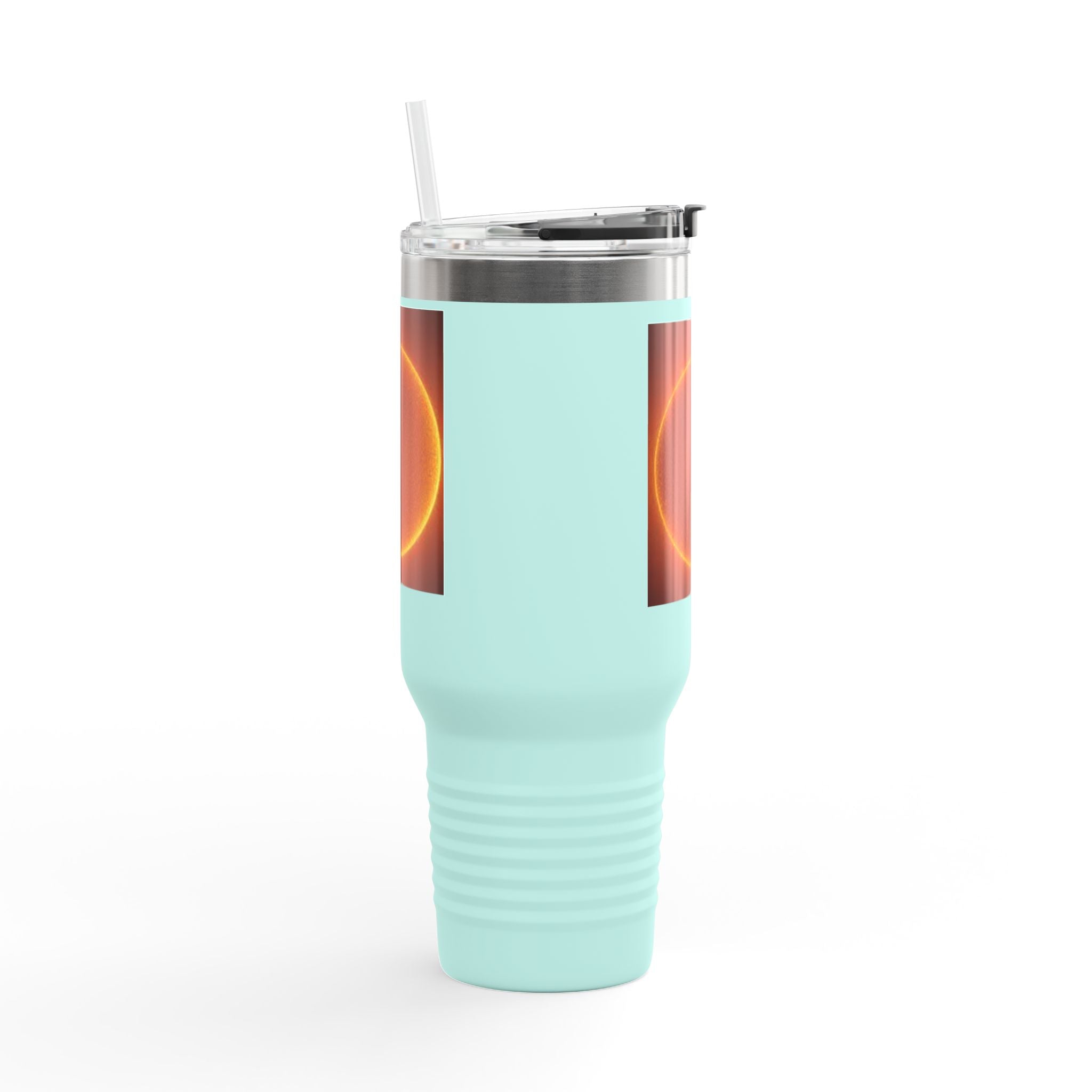 Mug de voyage isolé 40oz Disque solaire lumineux