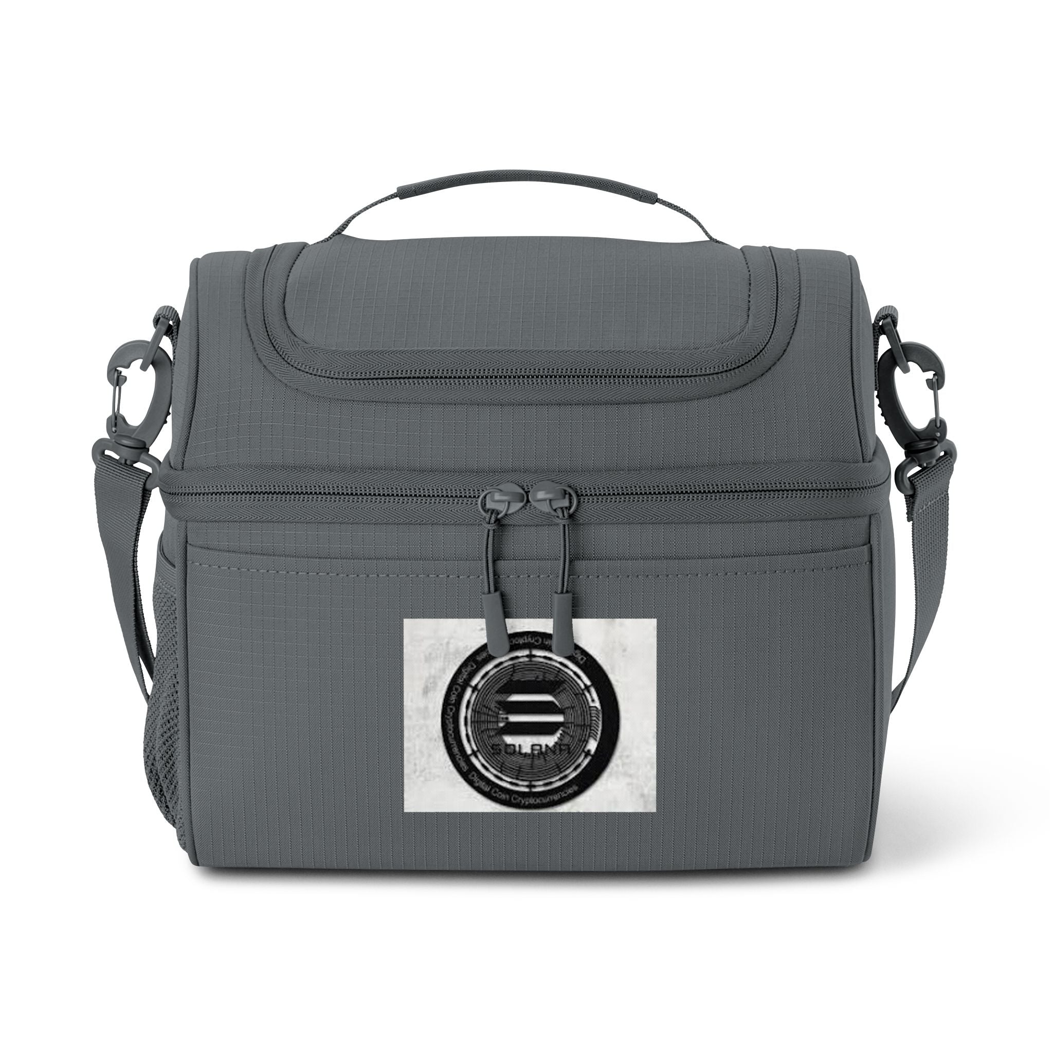 Solana Cryptocurrency Cooler Bag | Insulated Lunch Tote, Black