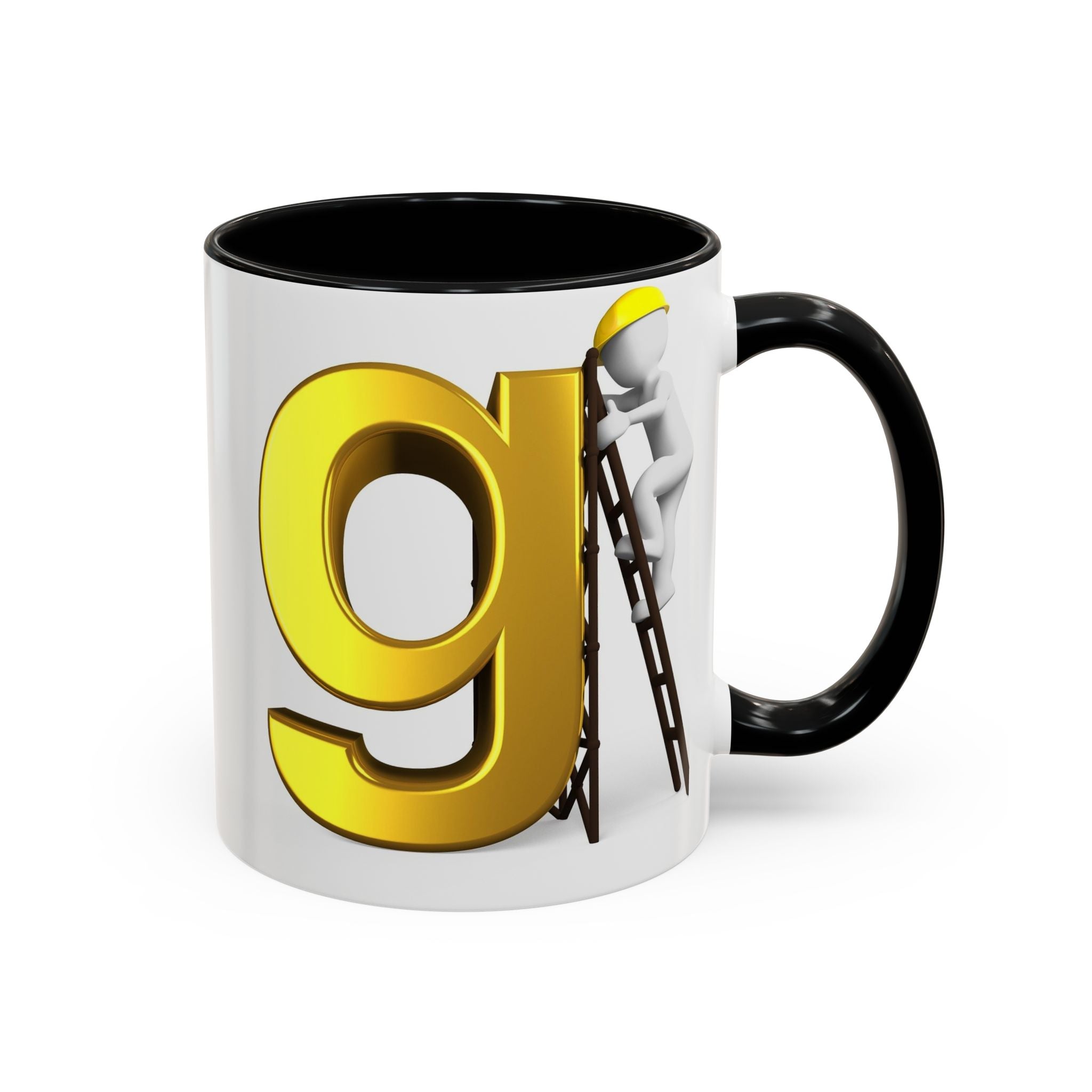 Bauarbeiter Buchstabe G Tasse | Akzent-Kaffeetasse