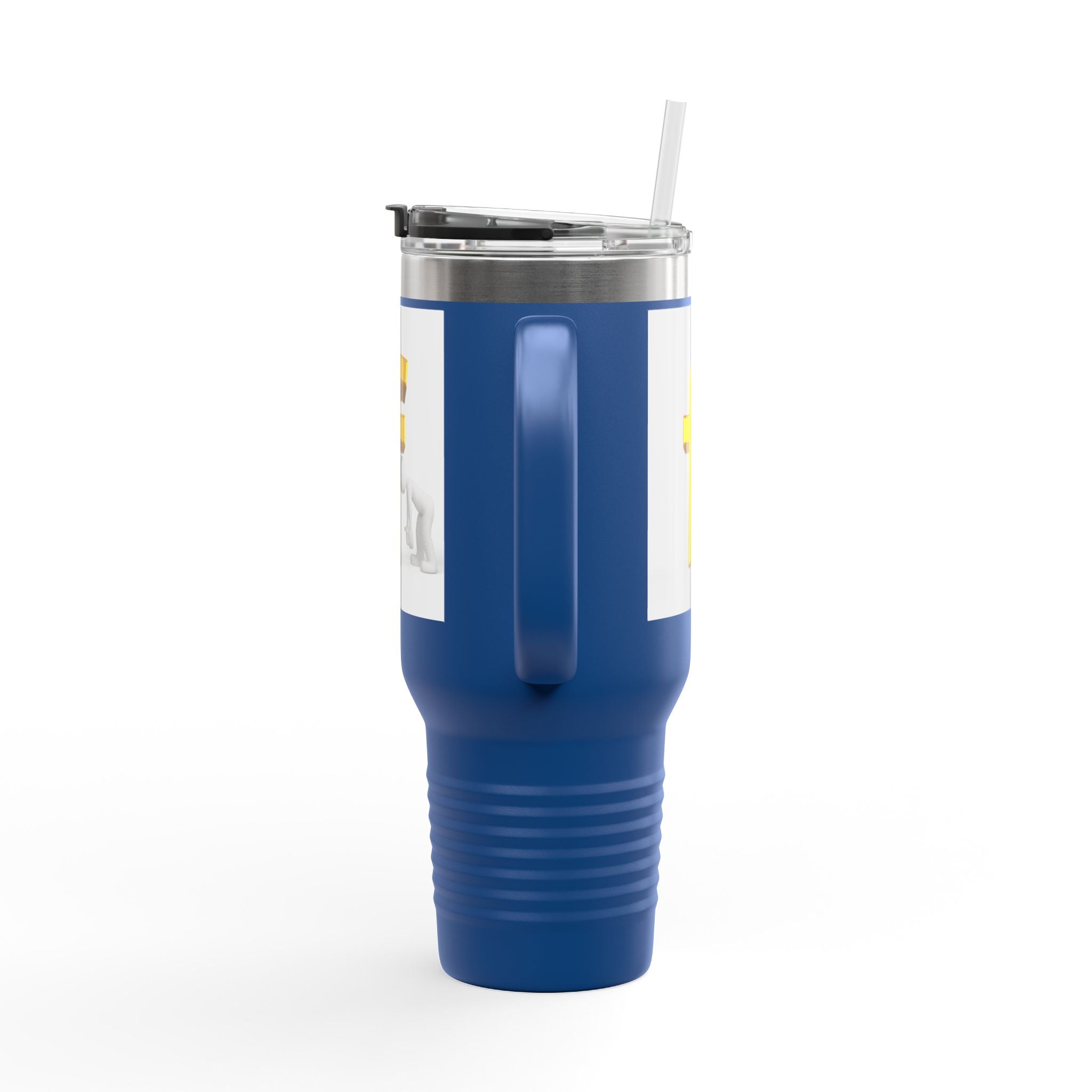 3D Letter F Graphic Travel Mug | 40oz Insulated Tumbler