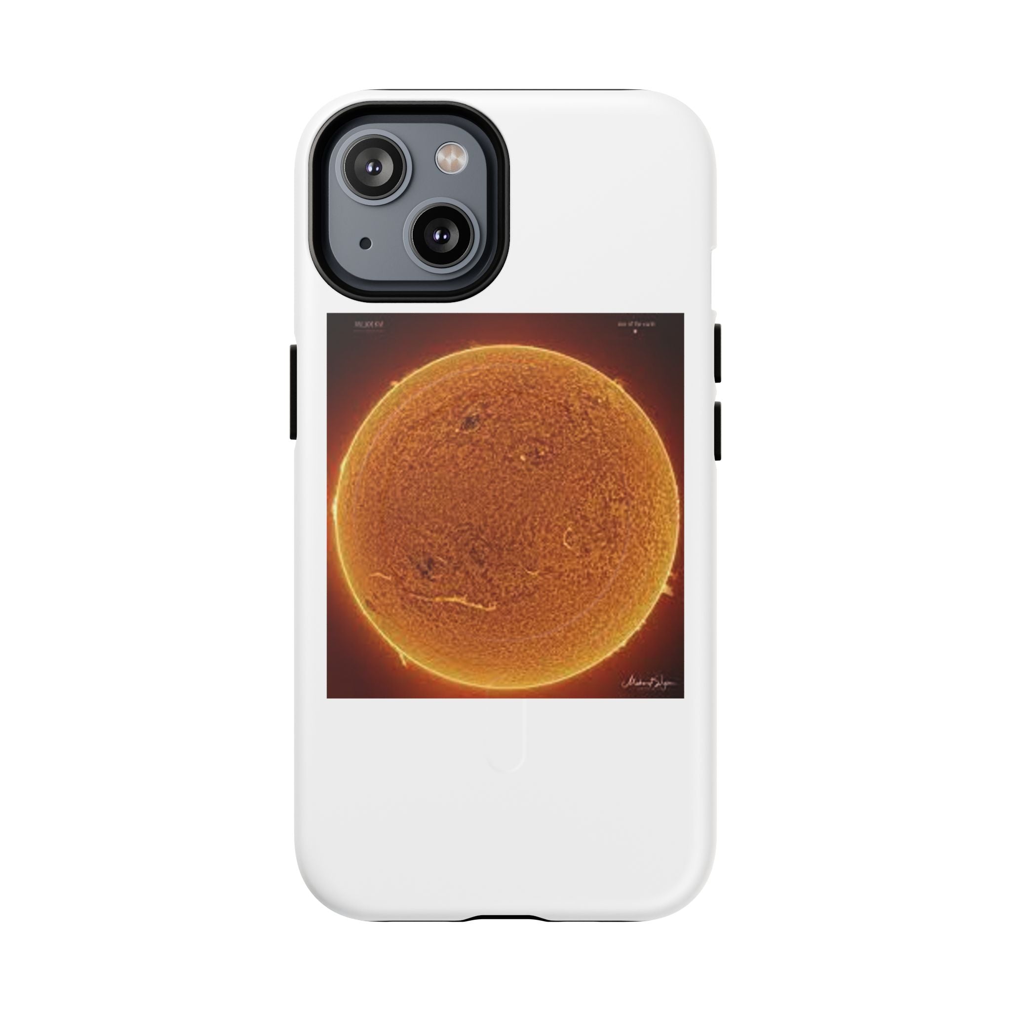 Coque de téléphone illustrée Disque Solaire | Coque magnétique résistante