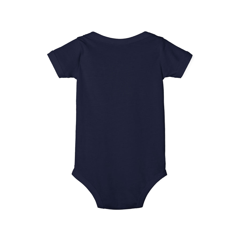 Minimal Dotted Alphabet Infant Onesie | Plain Baby Bodysuit
