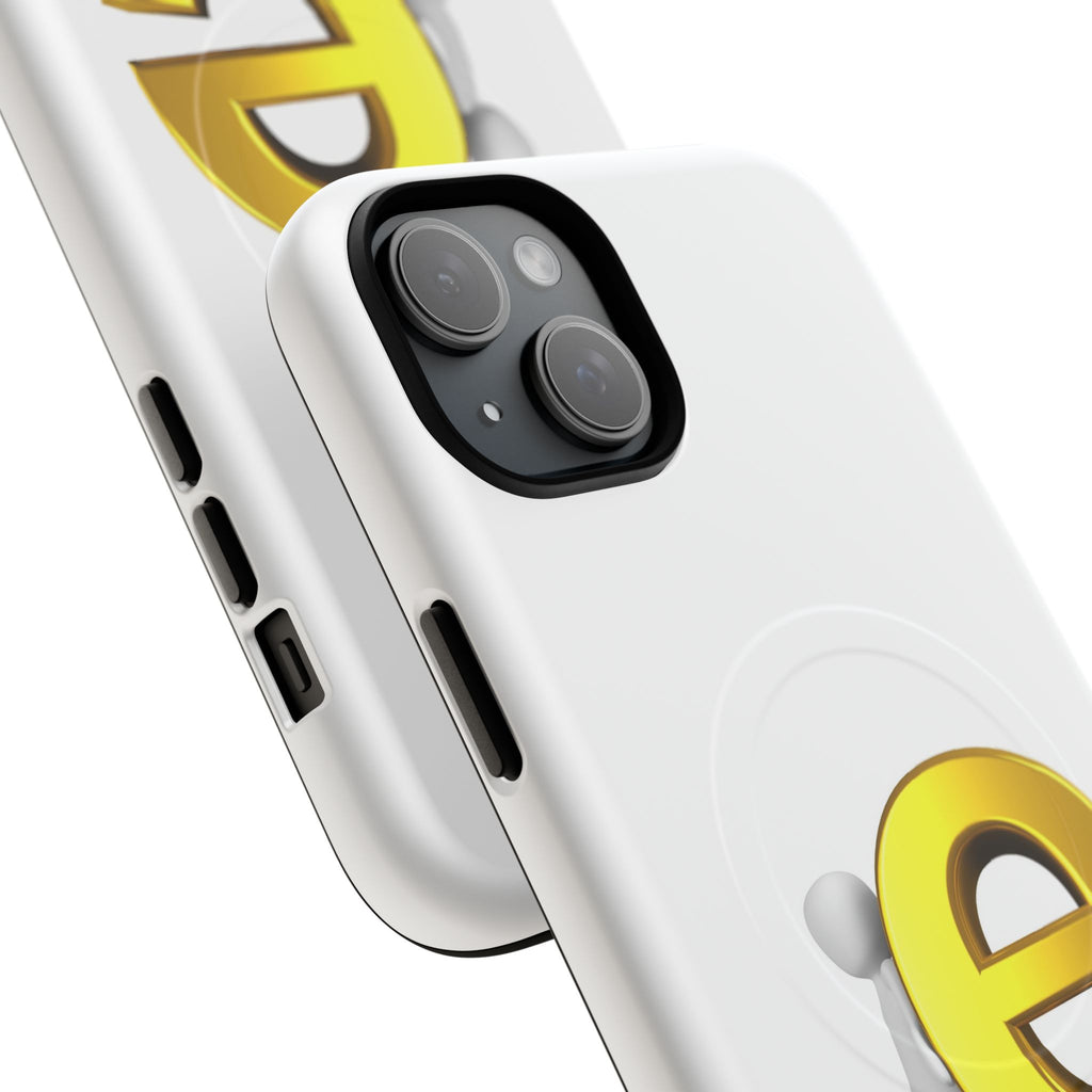 3D Gold Letter E Phone Case | Tough Magnetic Case