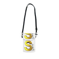 Gold Letter S Monogram Small Cell Phone Wallet | Crossbody Phone Pouch
