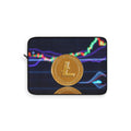 Litecoin Coin Graphic Laptop Sleeve | Crypto Chart Design