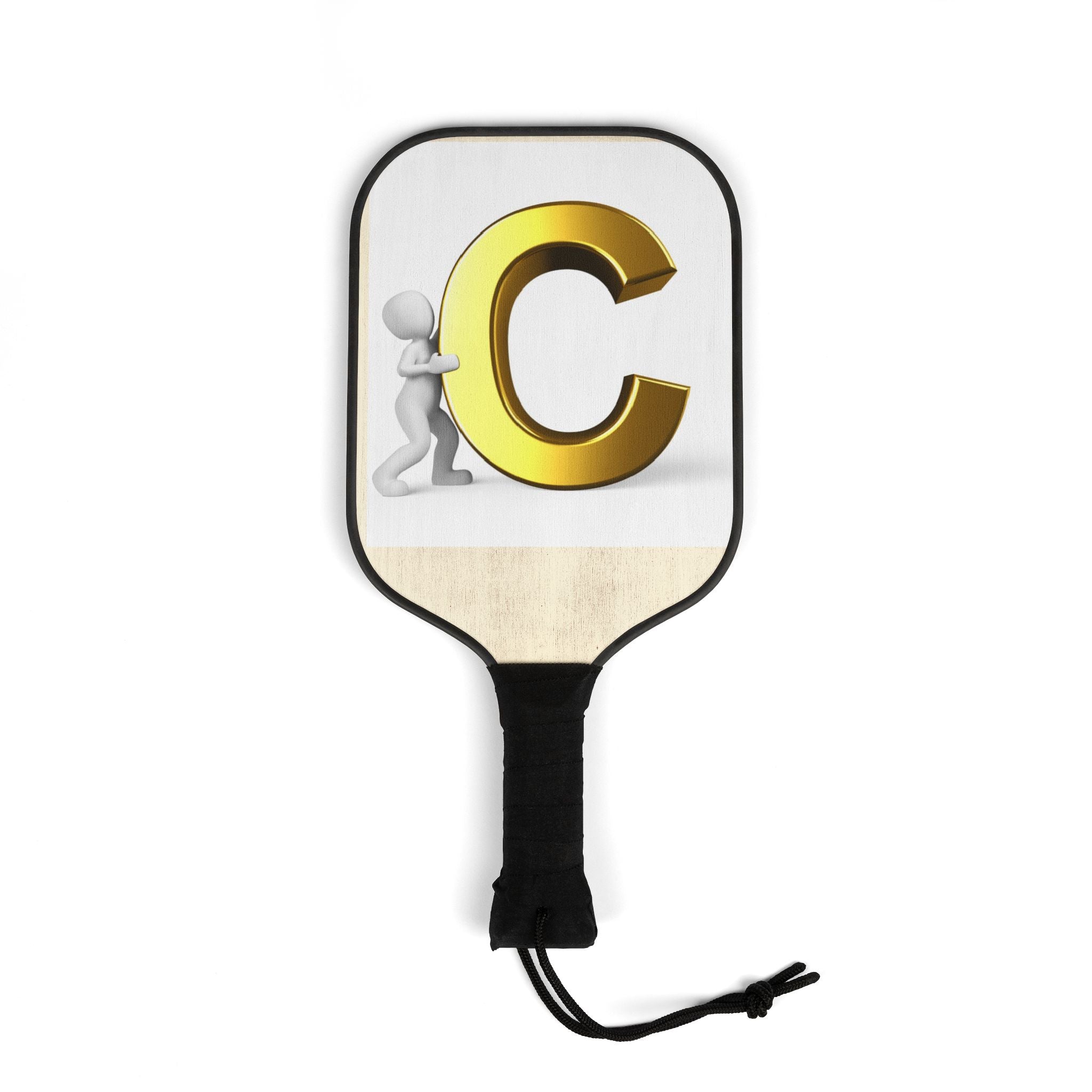 Gold Letter C Pickleball Paddle Kit | Pickleball Kit, Paddle and Balls