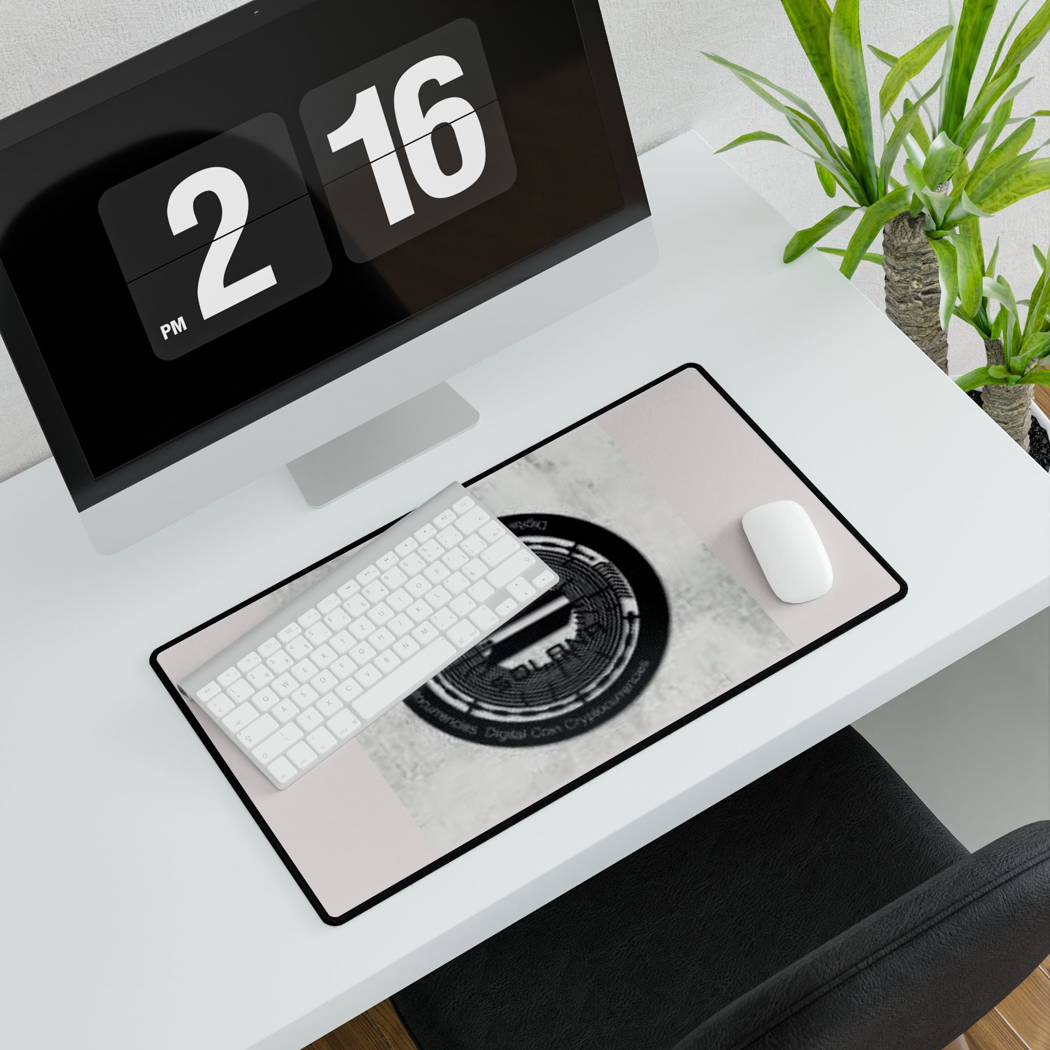 Solana Cryptocurrency Emblem Desk Mat | Wealth Logo Mousepad