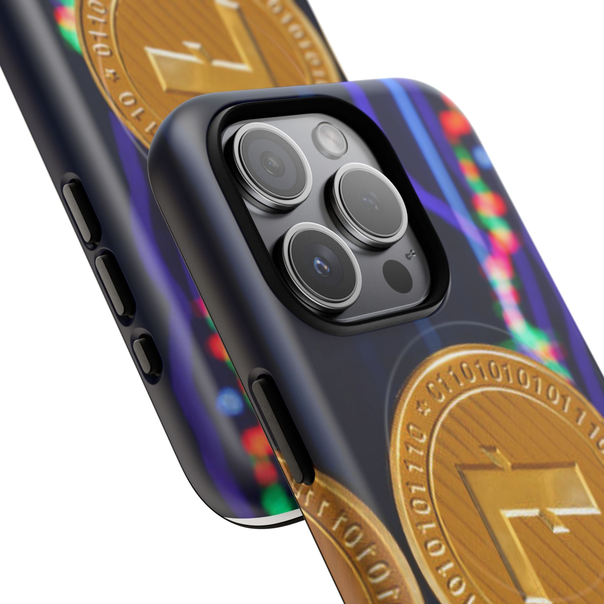 Litecoin Crypto Coin Phone Case | Tough Magnetic Case, Blockchain Design