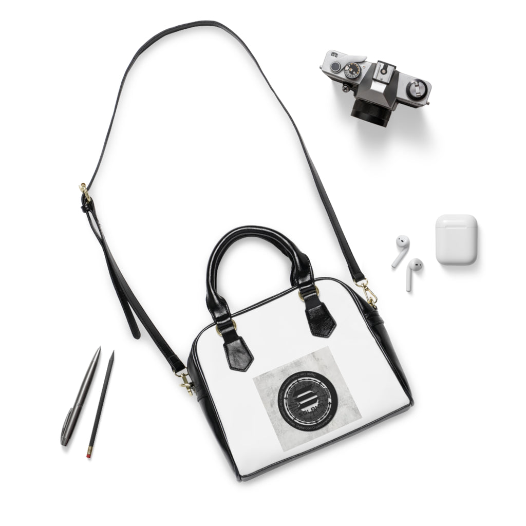 Solana Cryptocurrency Shoulder Handbag | Monochrome Photography Circle Logo