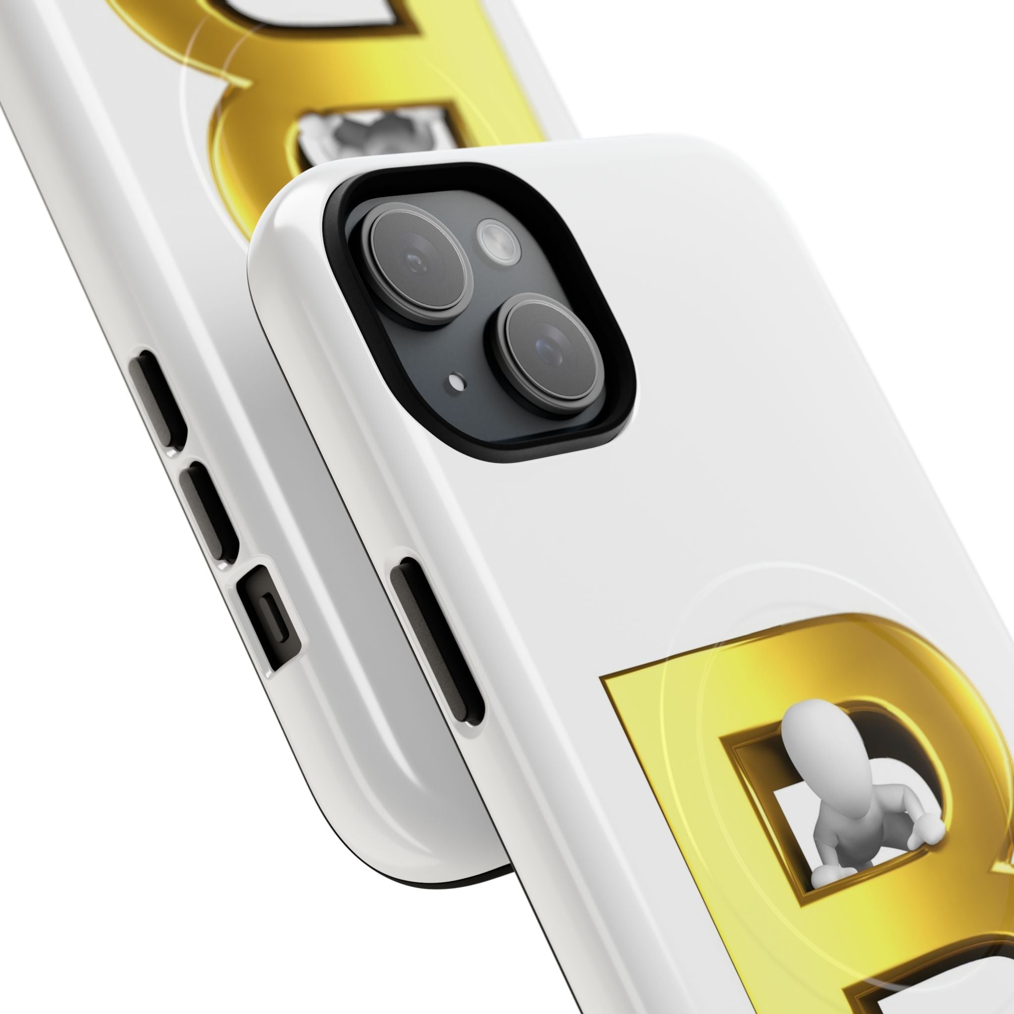 Gold 3D Letter B phone case | Tough Magnetic Case