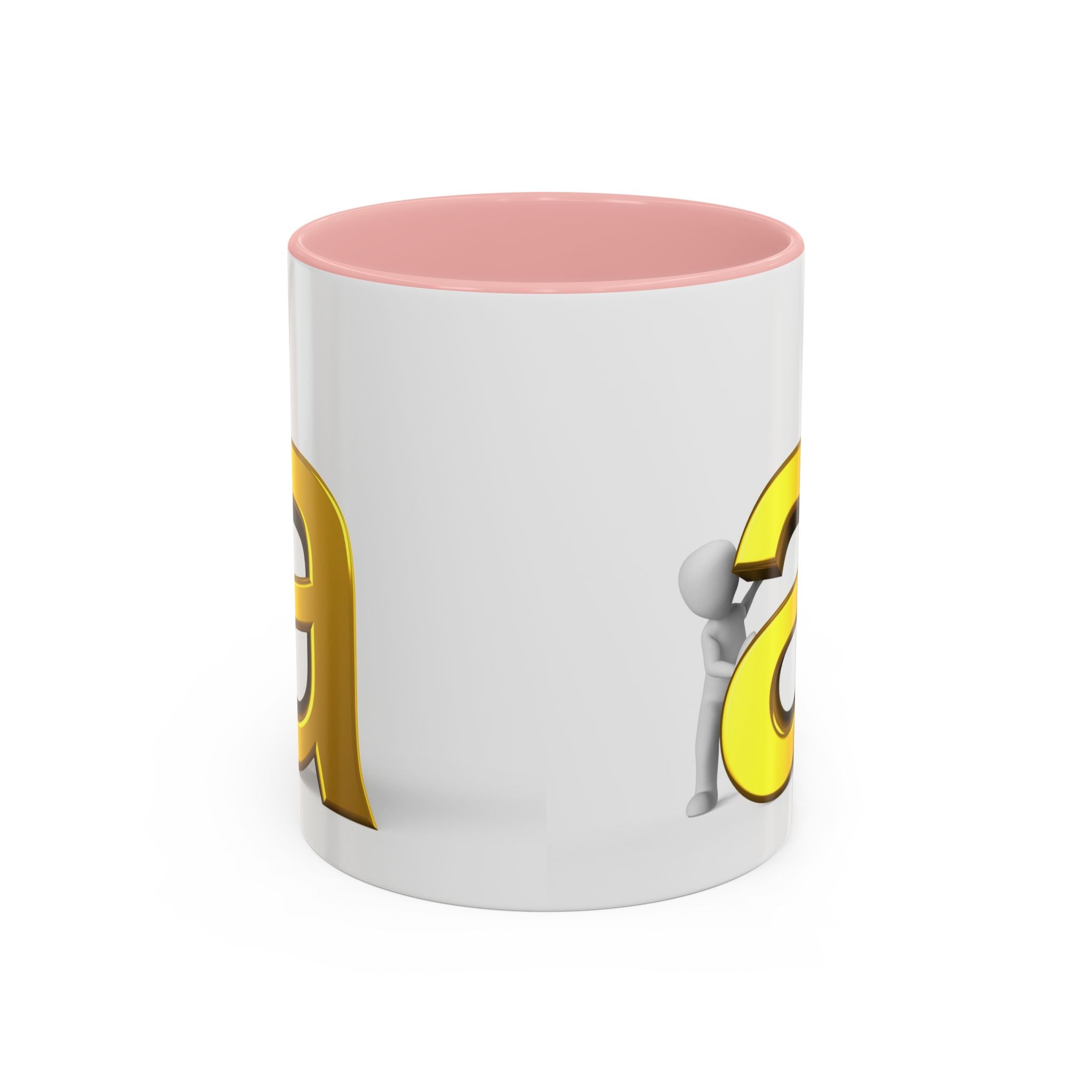 Mug Monogramme Lettre A Or | Tasse à café avec accent 325ml 440ml