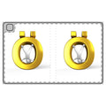 Golden Letter Ö Tablet Folio Case | 3D Cartoon Emblem