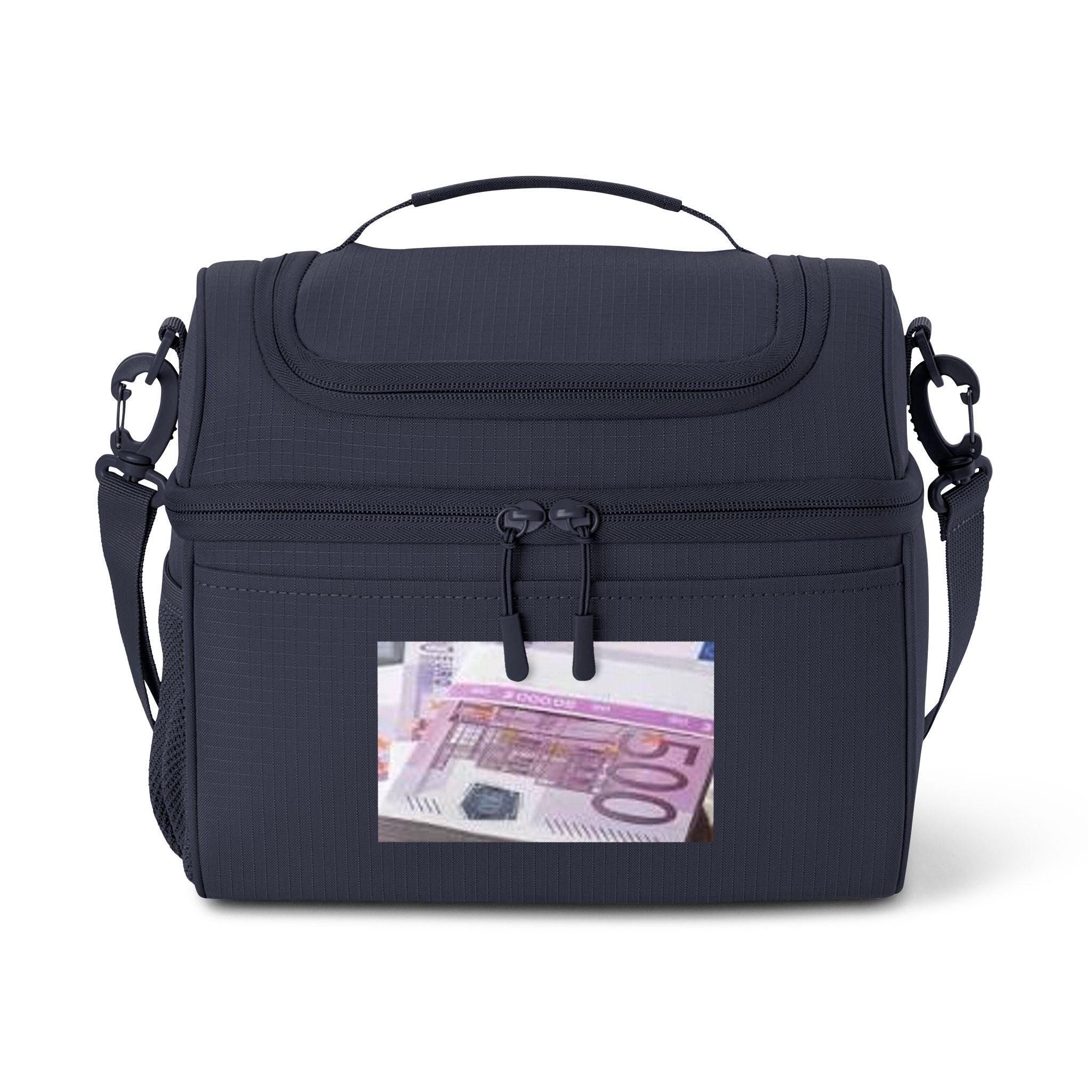Sac isotherme billet de 500 euros | Sac à lunch imprimé argent, glacière à boissons isotherme
